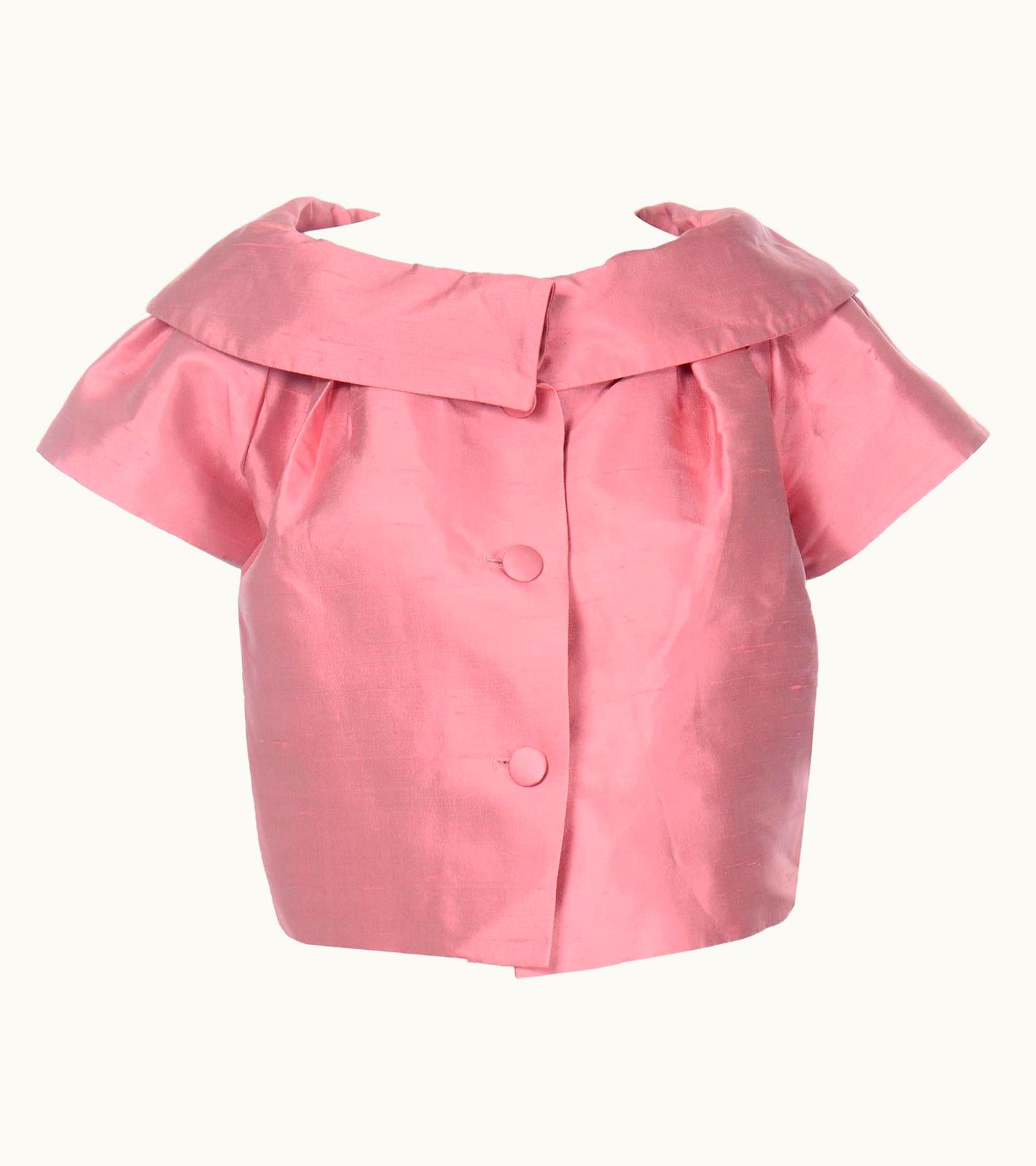 Dior John Galliano For Christian Dior 1960s Inspired Pink 2008 Vintage Jacket Top