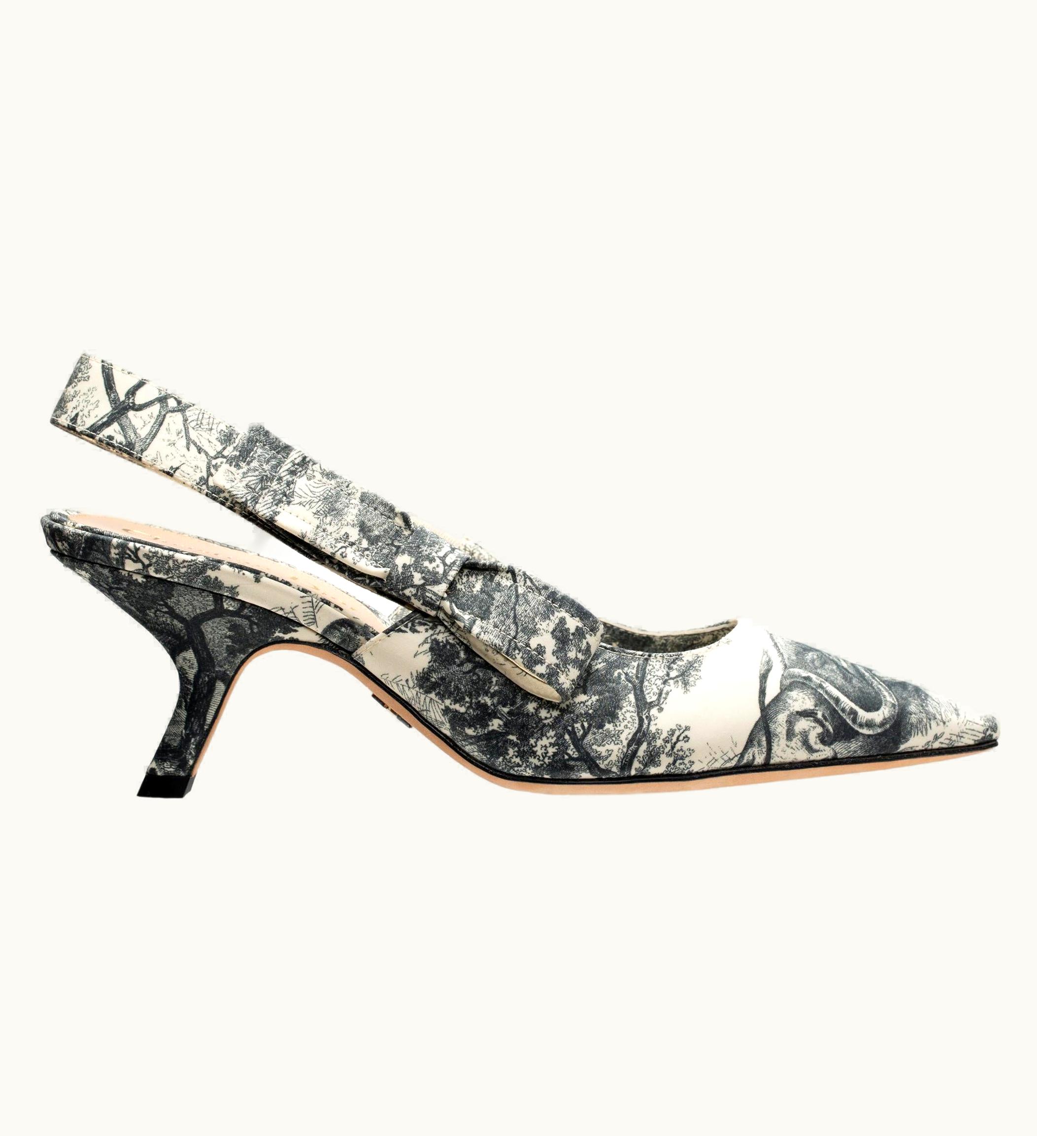 Dior Christian Dior De Jouy J'adior Slingback Kitten Heel 36 Fr