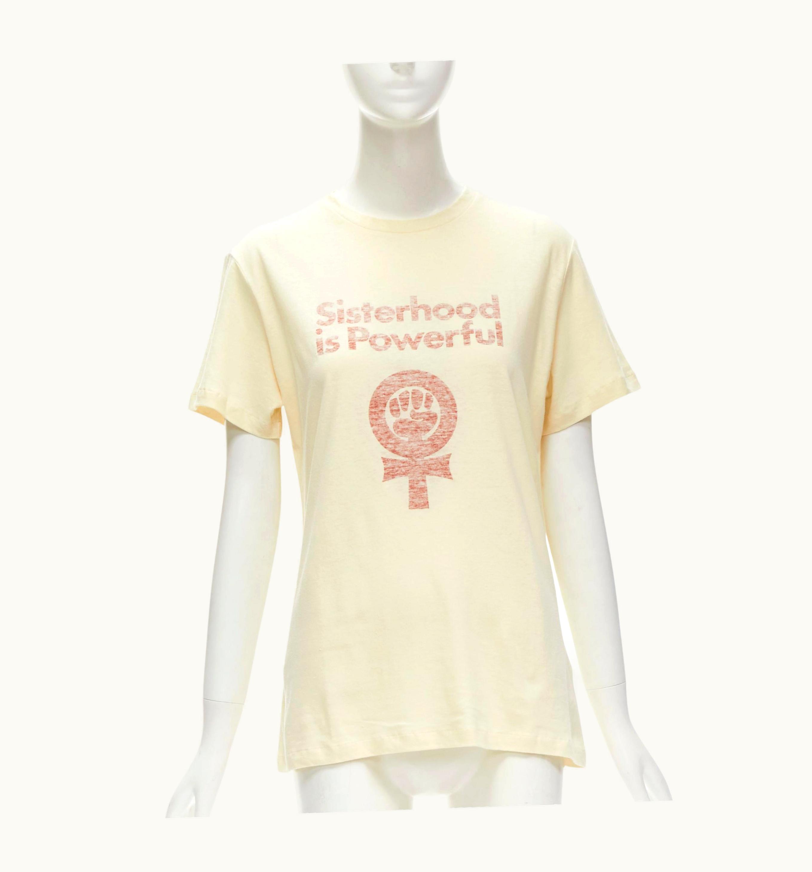 Dior Christian Dior Sisterhood Is Powerful Robin Morgan Feminism Cotton Tshirt