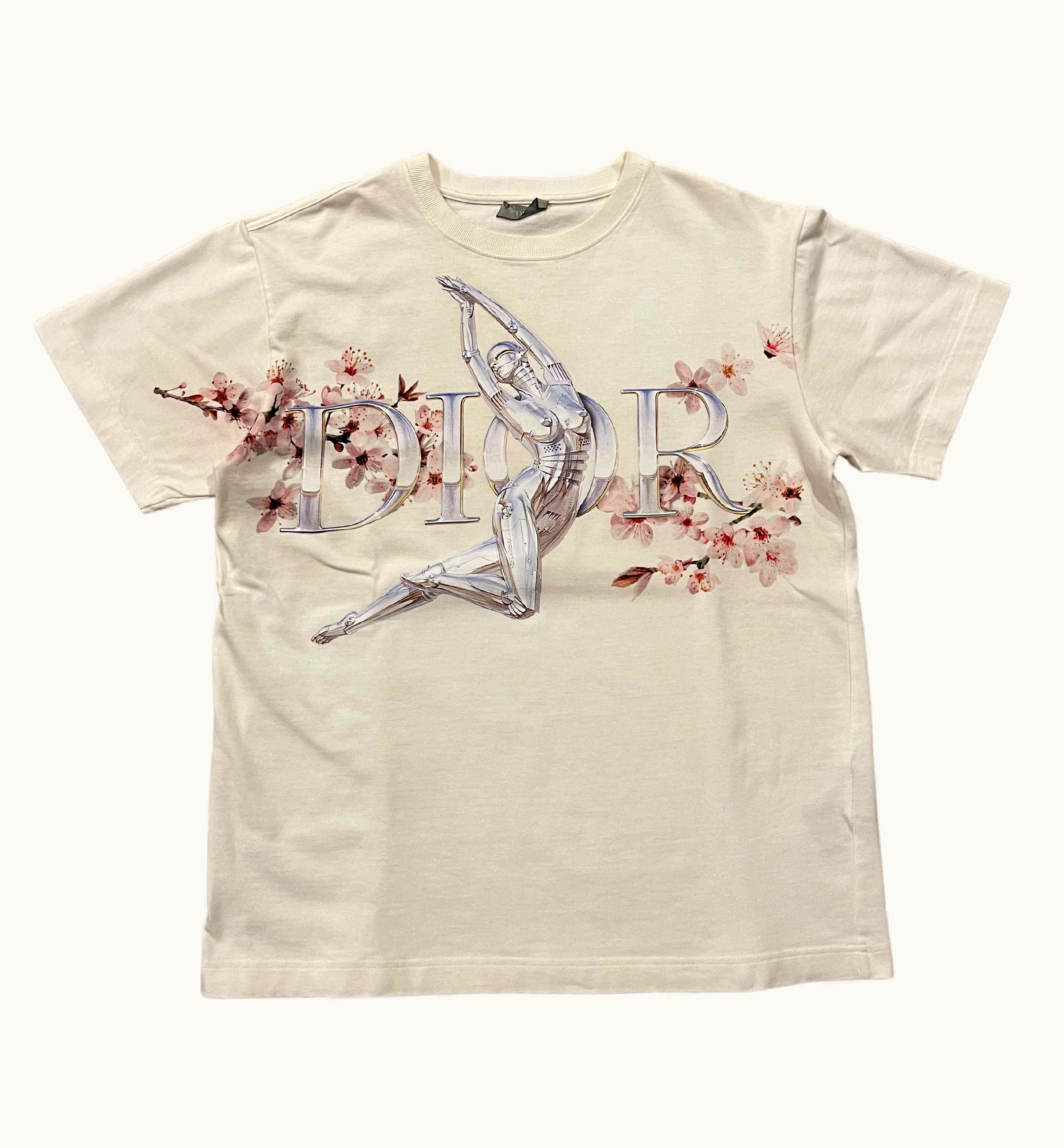 Dior Dior Kim Jones Pre-Fall 2019 Sorayama Robot White Tee arge