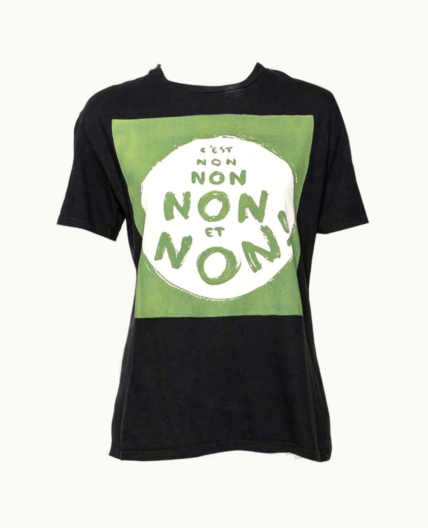 Dior Dior Black Printed Cotton Short Sleeve T-Shirt