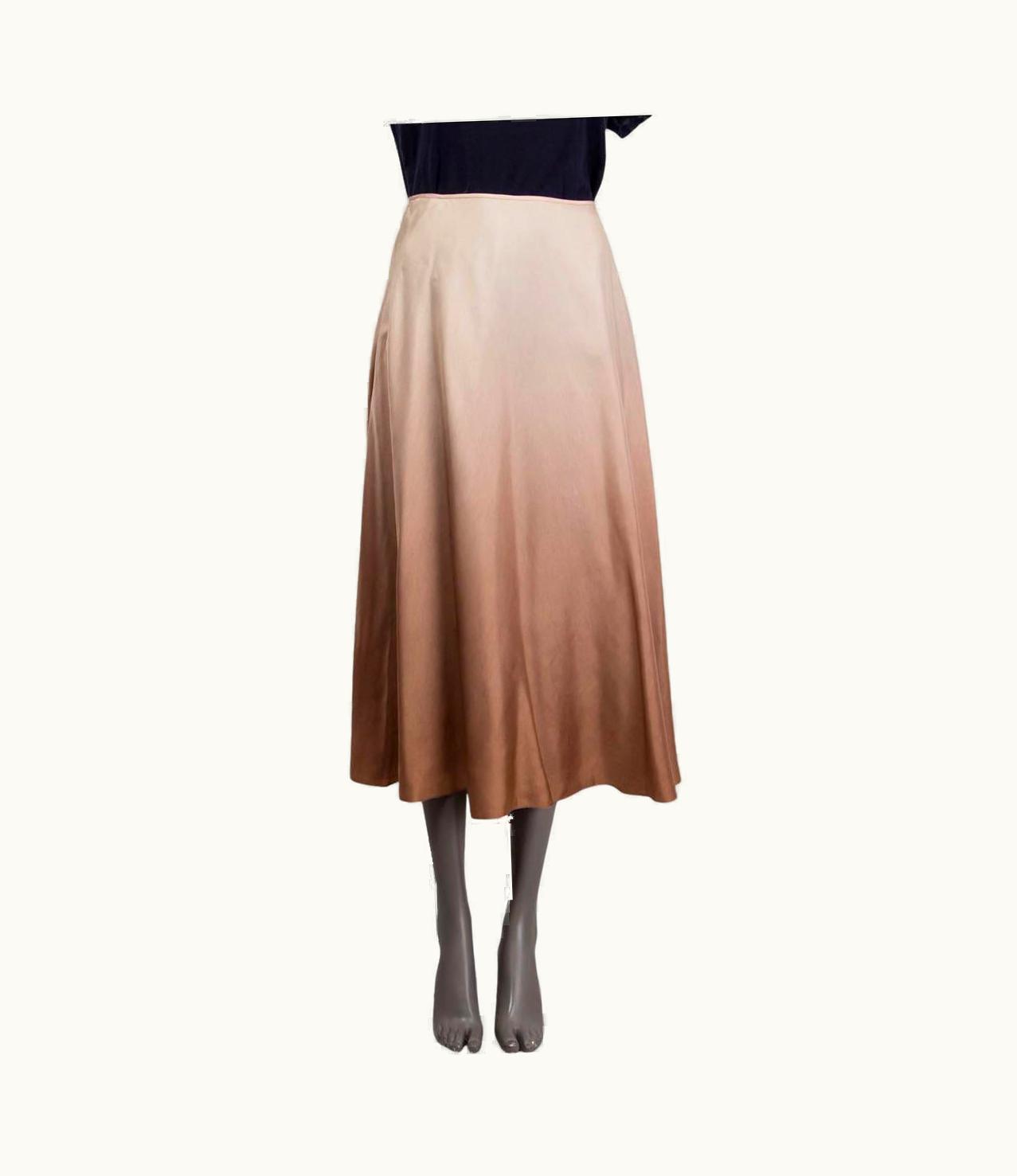 Dior Christian Dior Dusty Rose Silk 2019 Gradient Midi Skirt