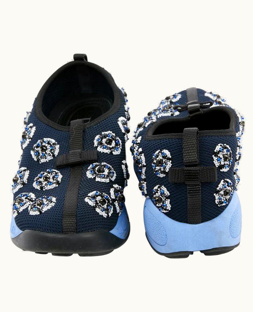 Dior Dior Fusion Sneakers By Raf Simmons In Dark Blue Canvas .5fr