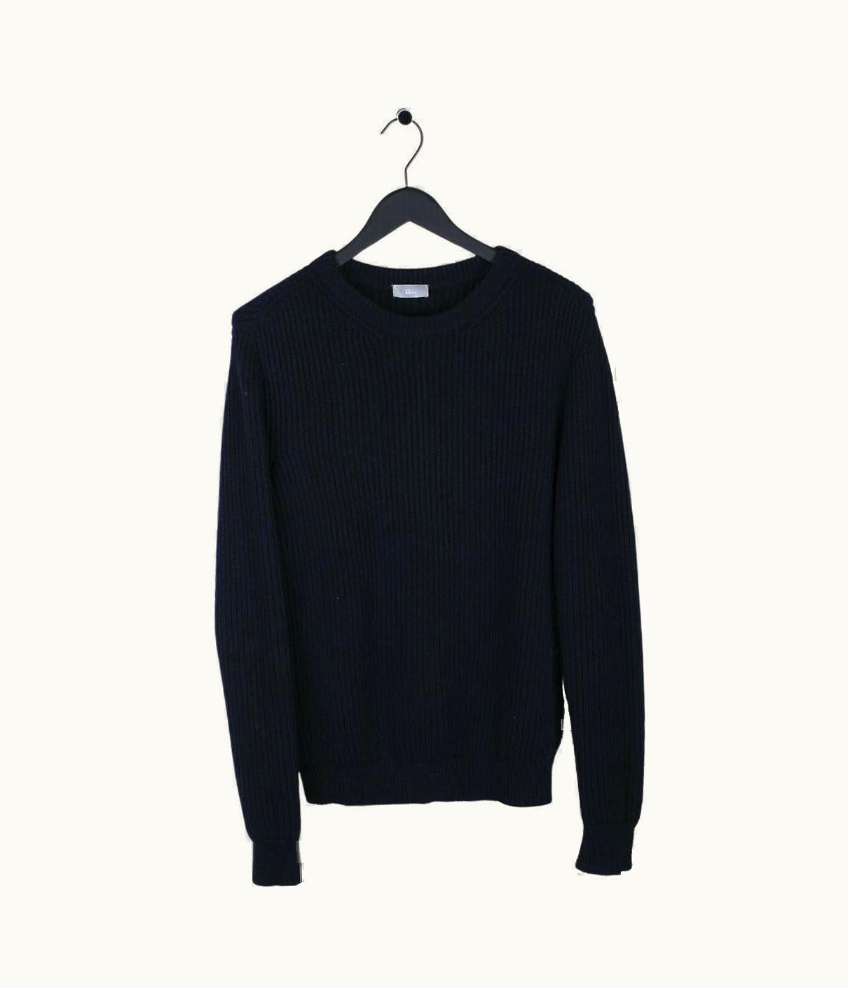 Dior Dior Homme AW 2014 Wool Pull Heavy Knit Crew Neck Men Sweater