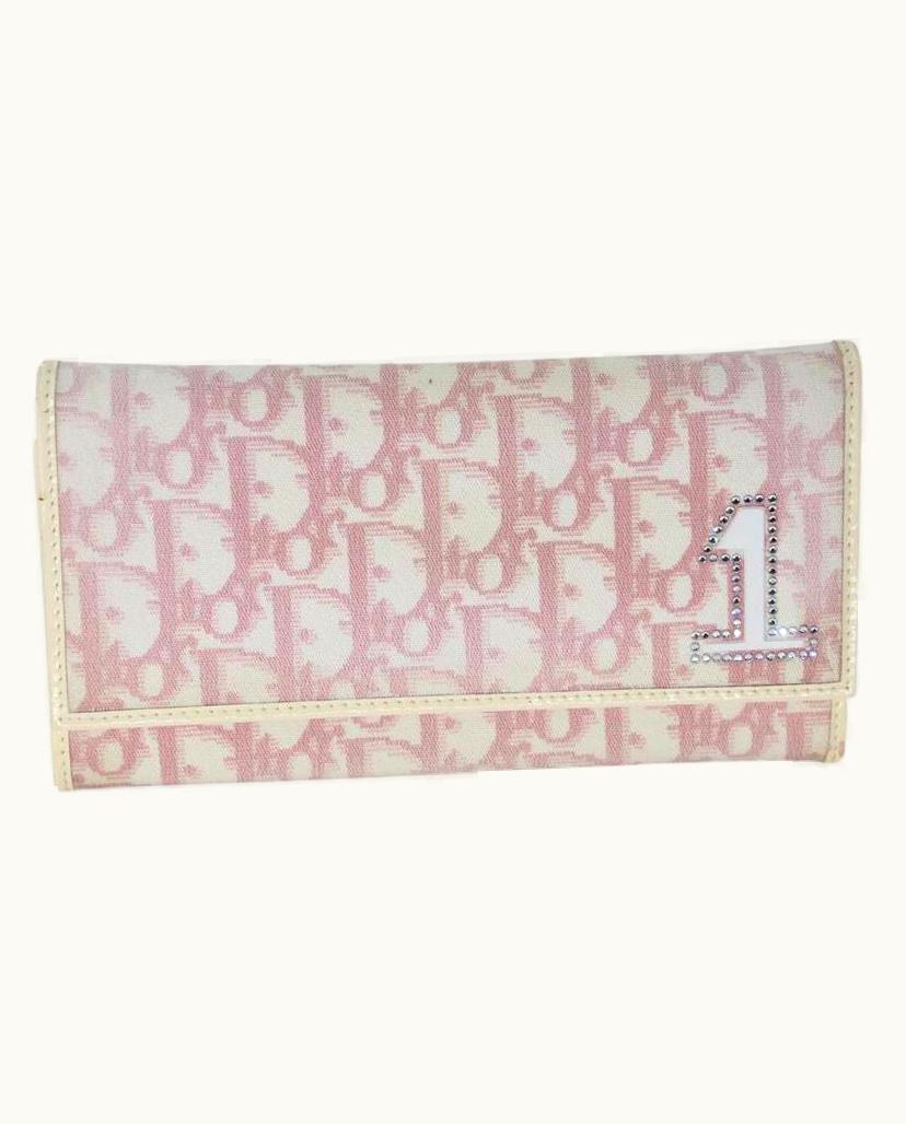 Dior Dior Monogram Long Oblique Canvas With No. 1 Wallet Cd-1118p-0007