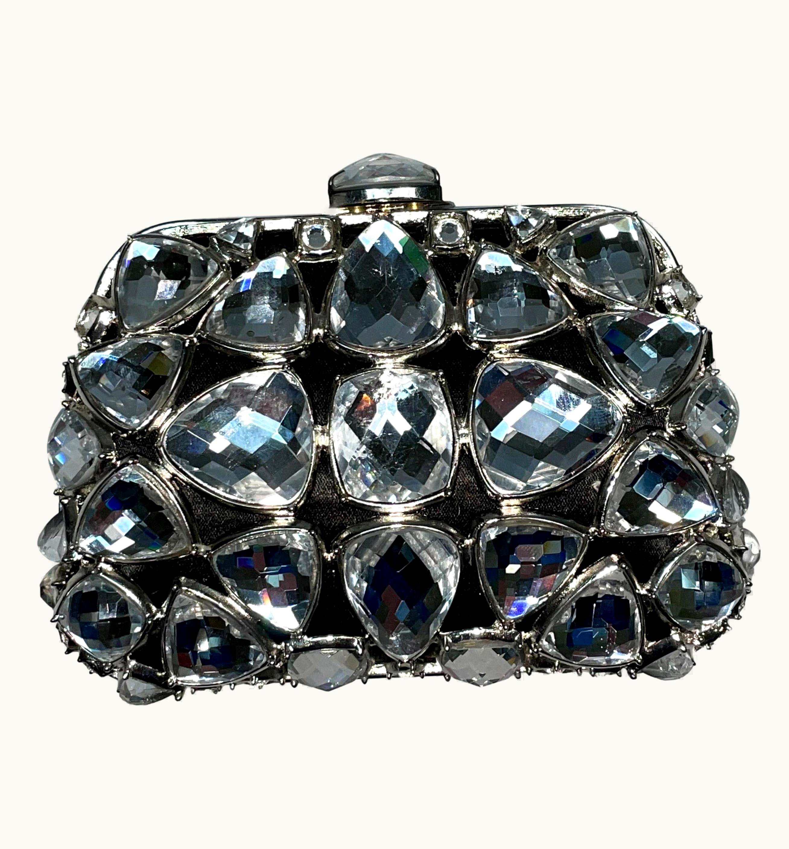 Dior 2010 Christian Dior John Galliano Limited Minaudiere Crystal Clutch Handbag