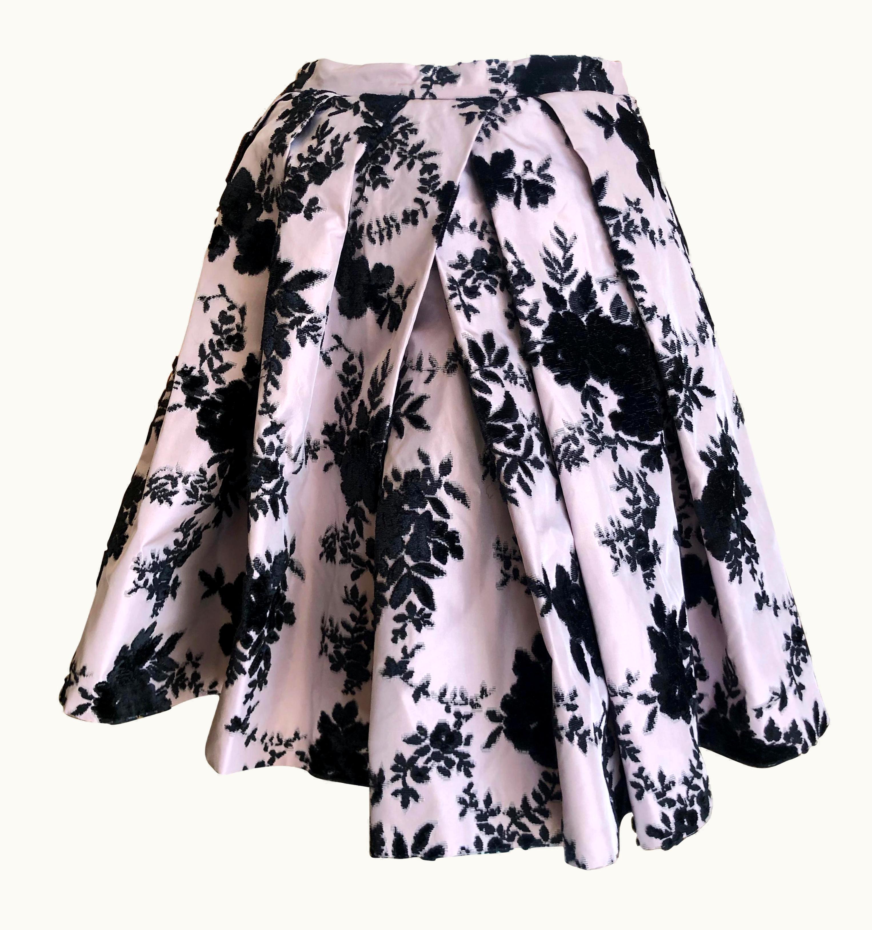 Dior Christian Dior Fall 2010 Galliano' Final Collection Devore Velvet Ball Skirt