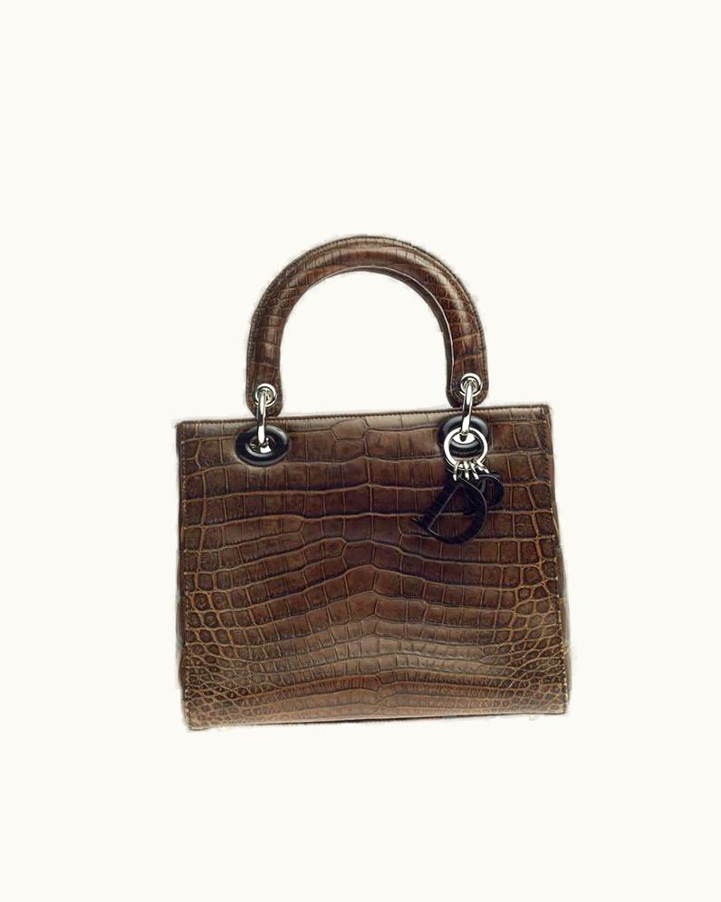 Dior Christian Dior Lady Dior Crocodile Medium