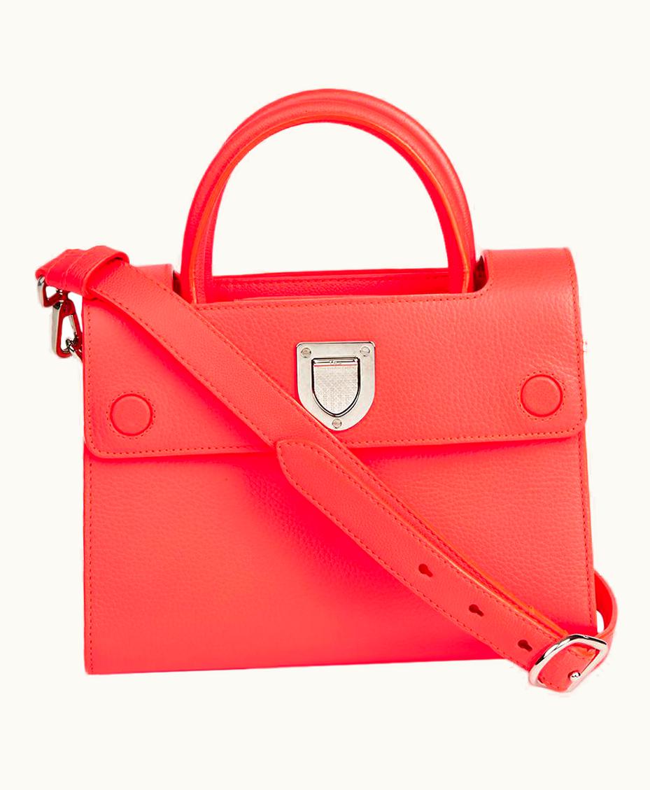 Dior 2016 Christian Dior Goji Pink Grained Calfskin Mini Diorever Tote UZ0571504