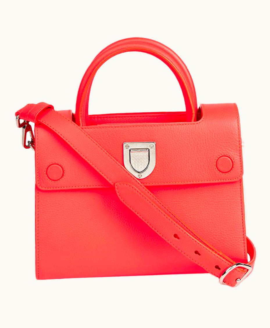 Dior 2016 Christian Dior Goji Pink Grained Calfskin Mini Diorever Tote UZ0571505