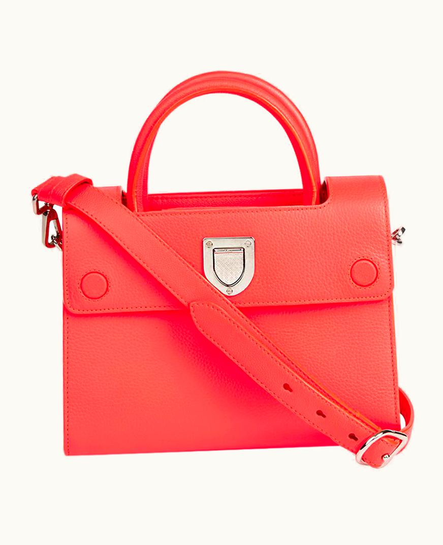 Dior 2016 Christian Dior Goji Pink Grained Calfskin Mini Diorever Tote UZ0571506