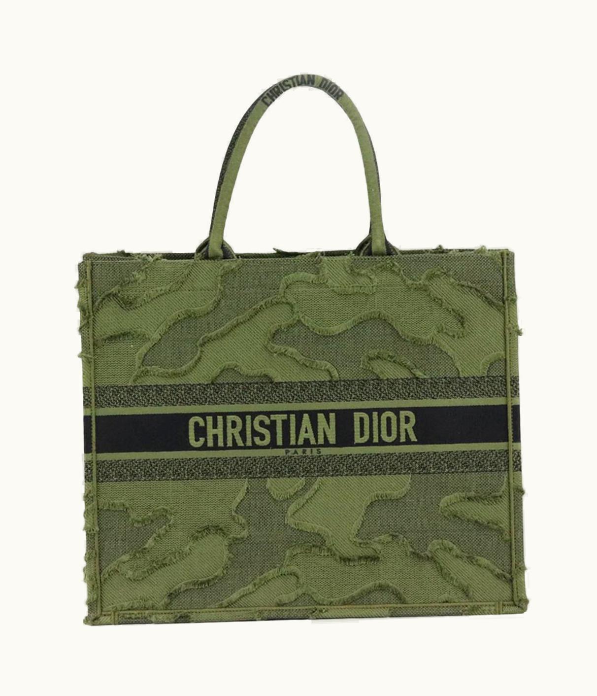 Dior Christian Dior 2019 Large Camouglafe Jacquard Canvas Book Tote Bag UZ0571546