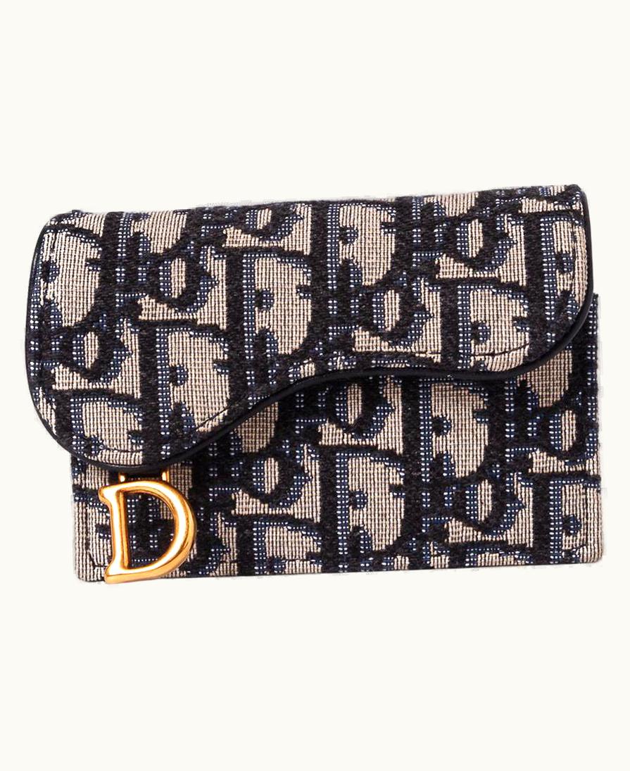 Dior Oblique Saddle Flap Card Holder 2020