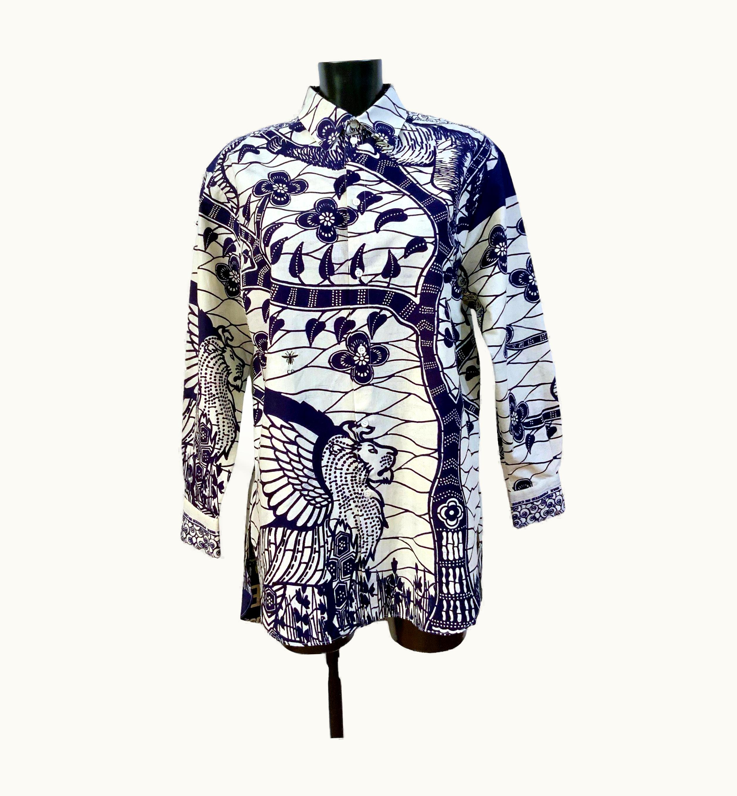 Dior Christian Dior Resort 2020 La Roue De Fortune Cotton Shirt