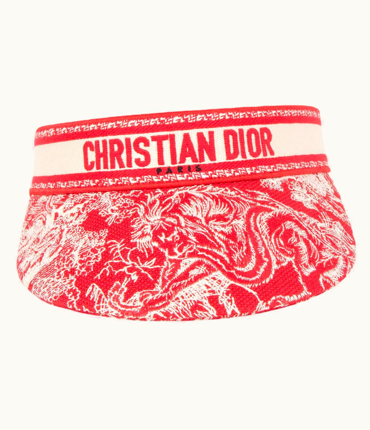 Dior Christian Dior Pink 2021 Dioriviera Toile De Jouy VIsor Hat