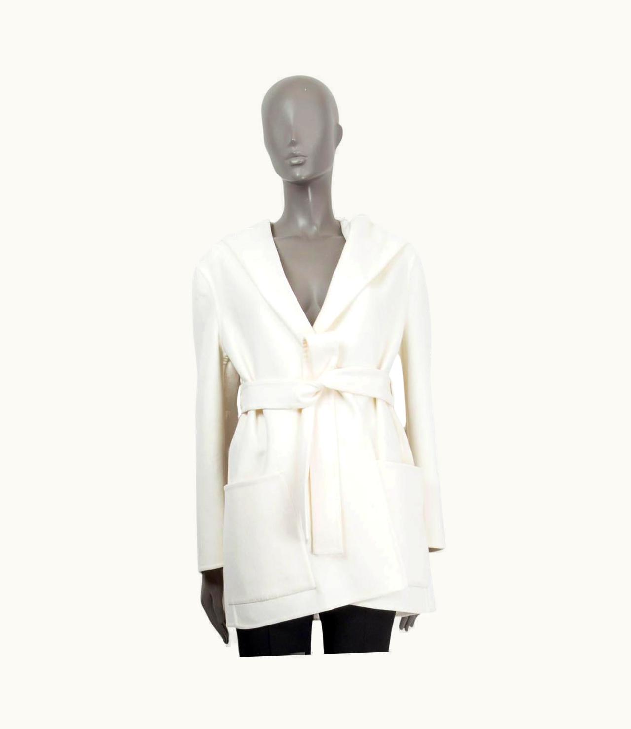 Dior Christian Dior Ivory 2022 Around The World Embroidered Belted Jacket