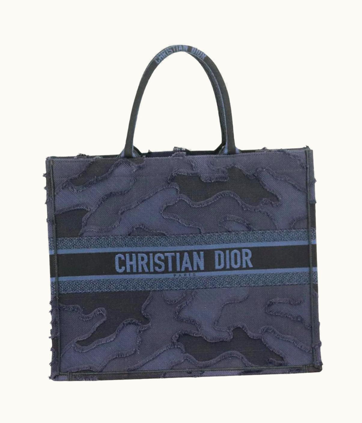 Dior Christian Dior 2019 Book Large Camouflage Jacquard Canvas Tote Bag UZ0571639