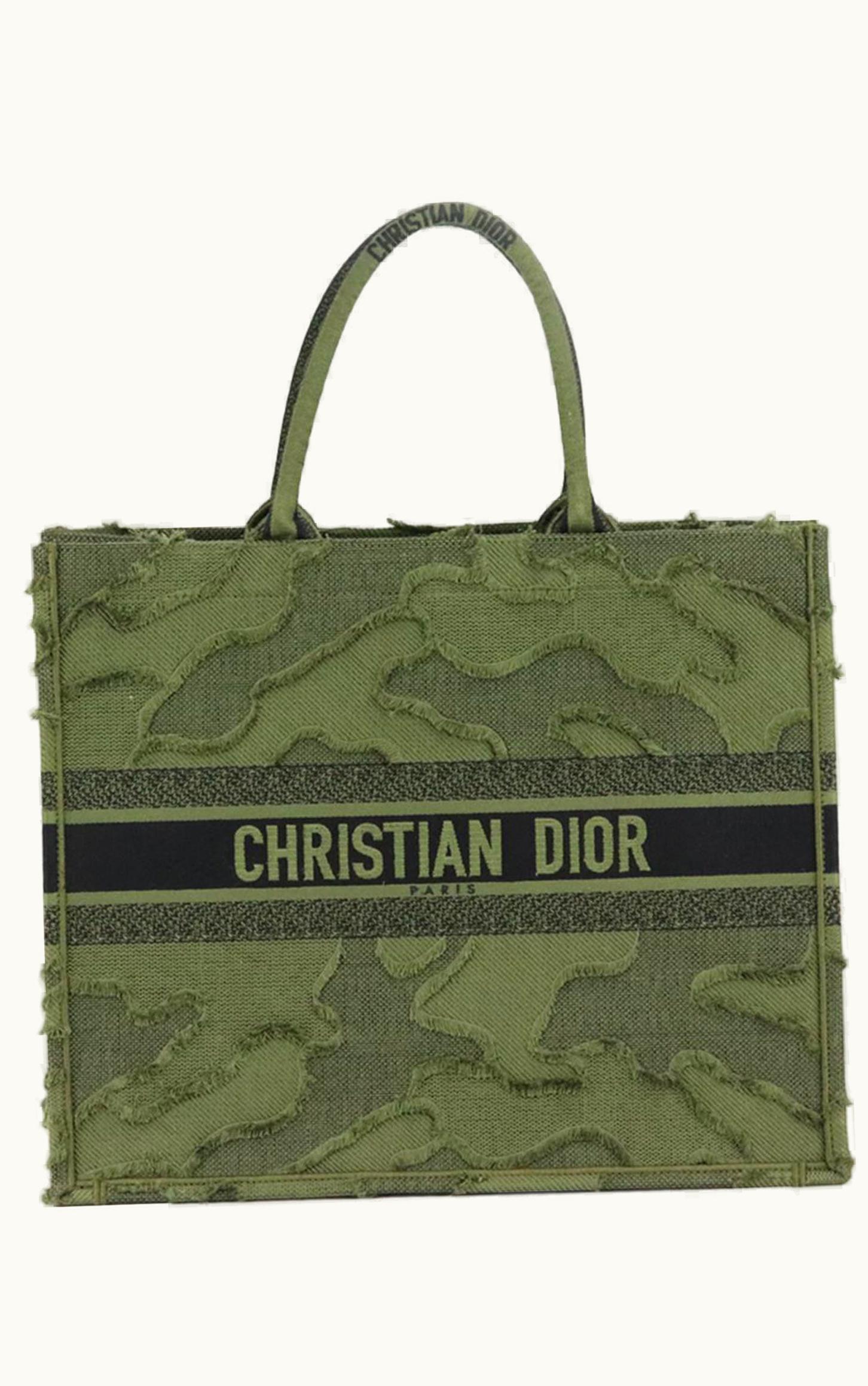 Dior Christian Dior 2019 Book Large Camouflage Jacquard Canvas Tote Bag UZ0571640