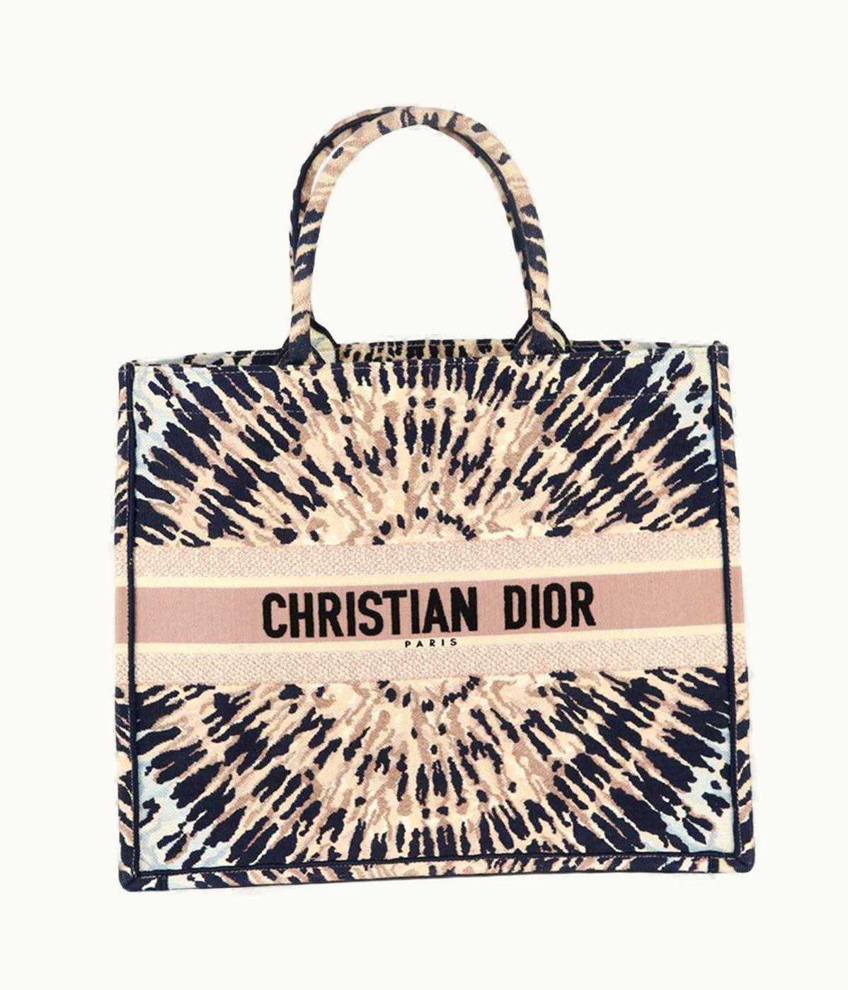 Dior Christian Dior 2020 Book Large Tie Dyed Jacquard Canvas Tote Bag UZ0571645