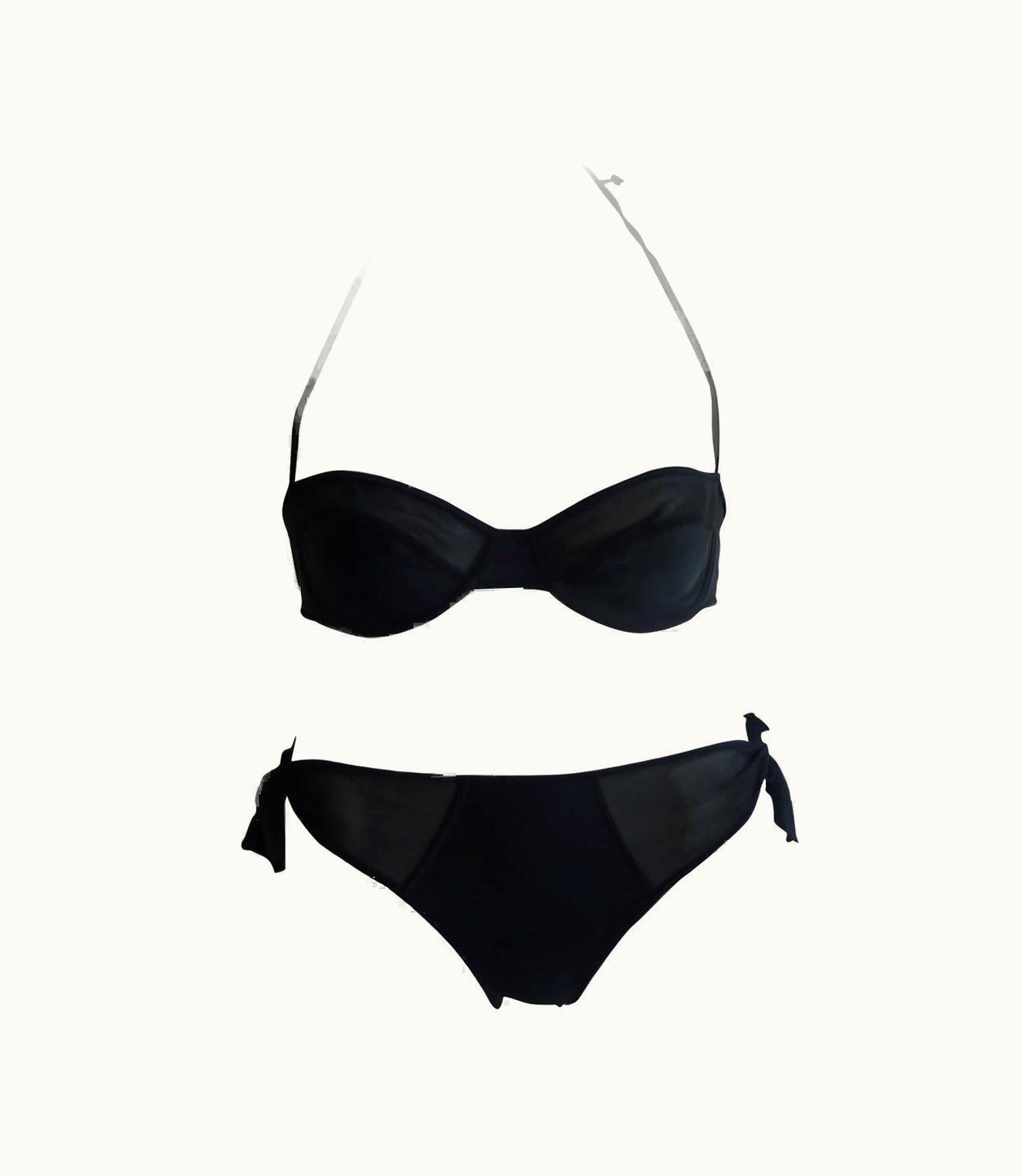 Dior Christian Dior By John Galliano 2001 Black Bikini (40 Fr)