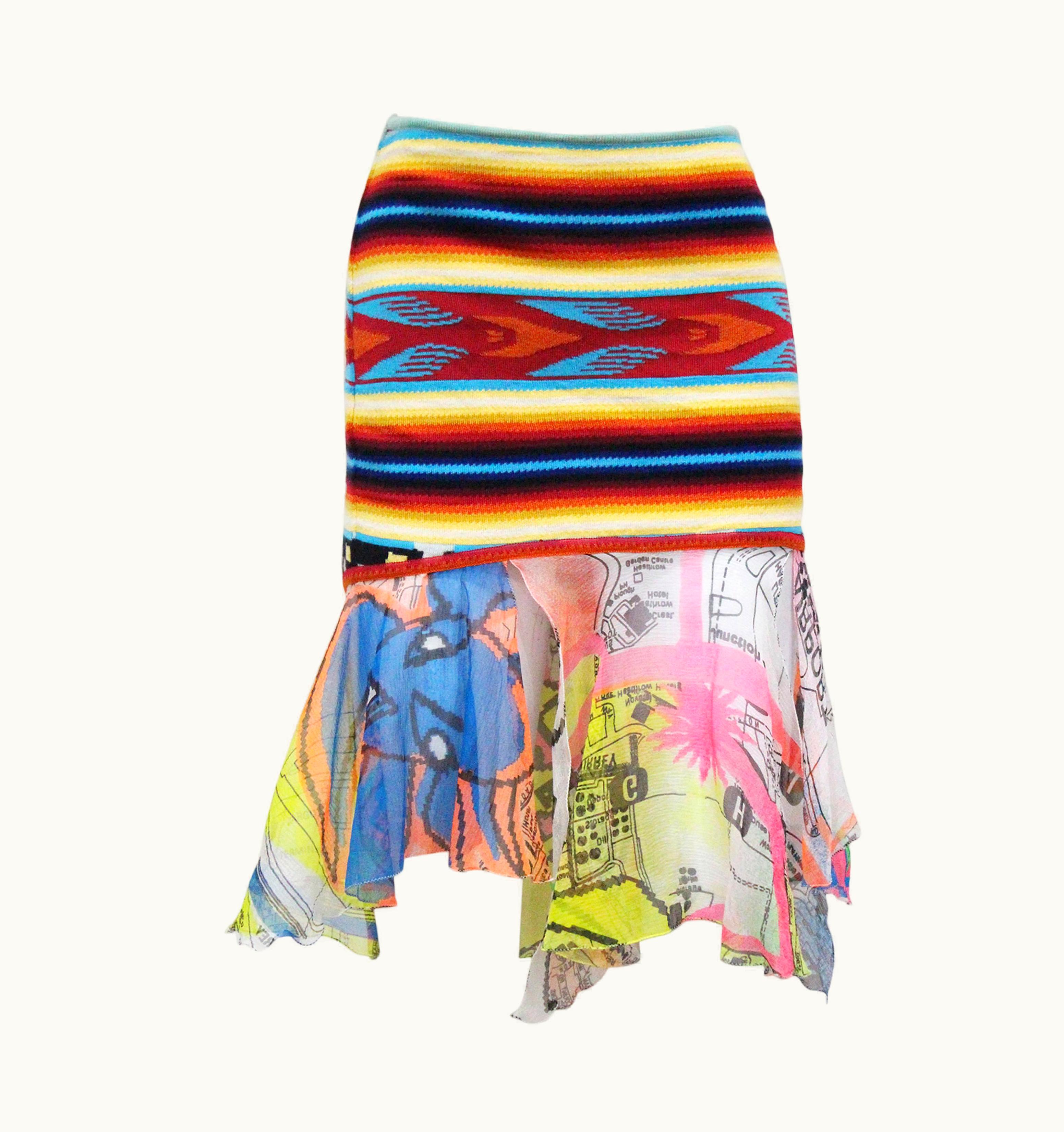 Dior Christian Dior By John Galliano Tribal Knitted Skirt, C 2001