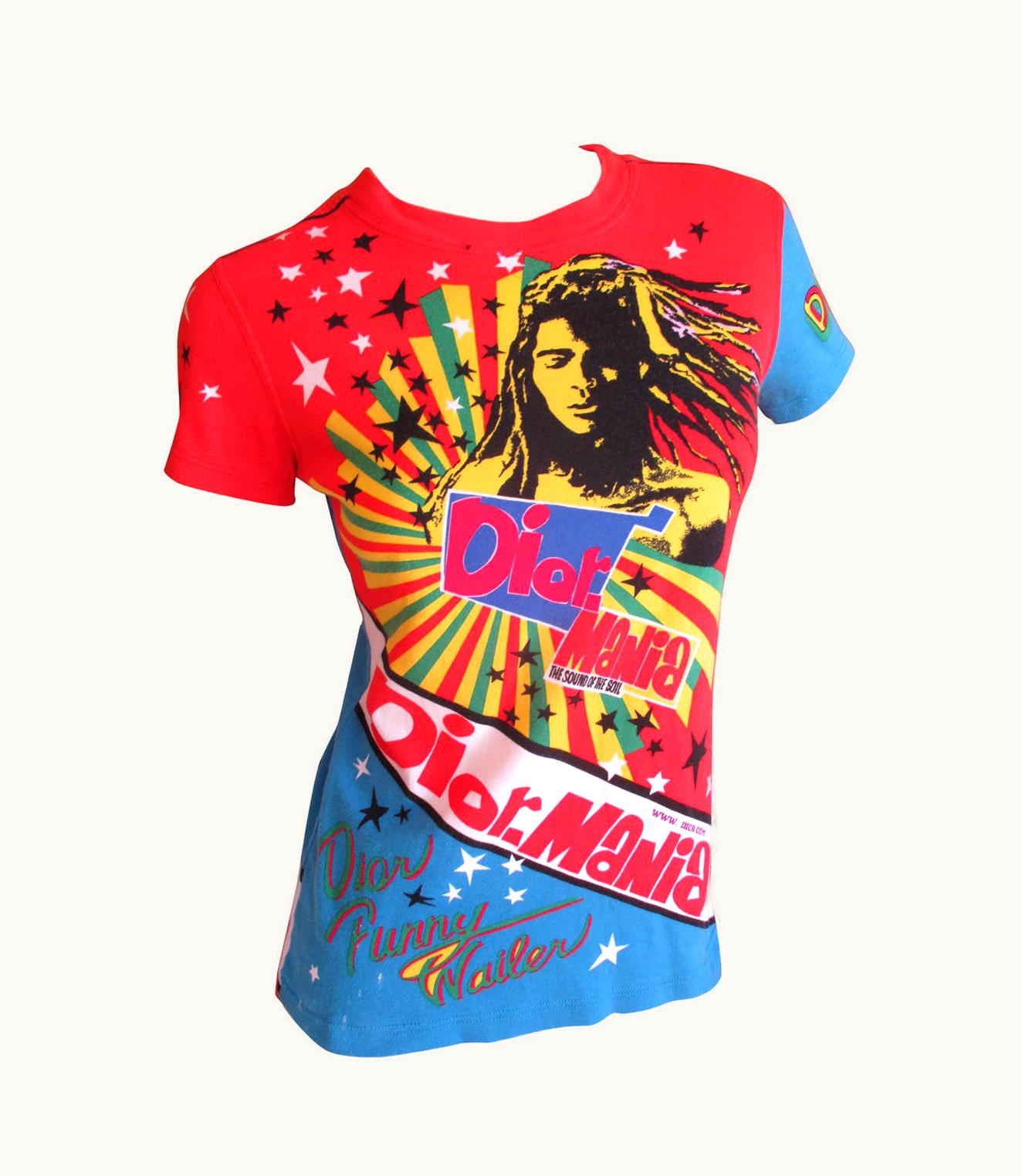 Dior Christian Dior By Galliano 2004 Rasta Collection Tee Shirt