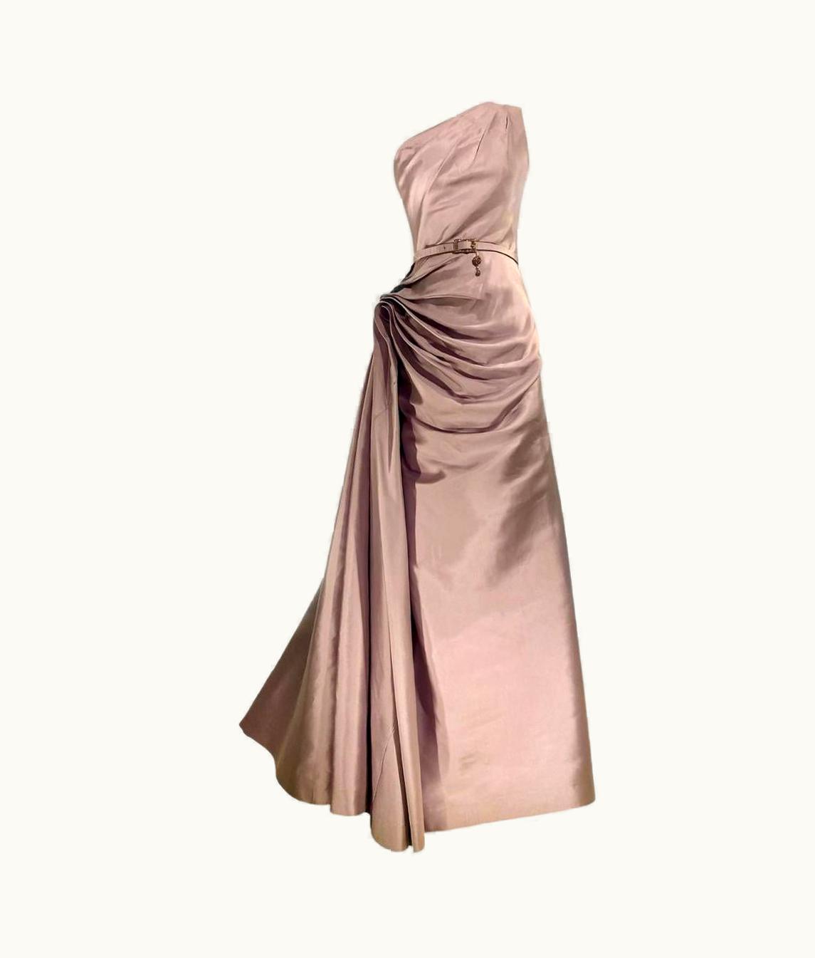 Dior John Galliano For Christian Dior Lavender Evening Gown Dress AW 2007 fr
