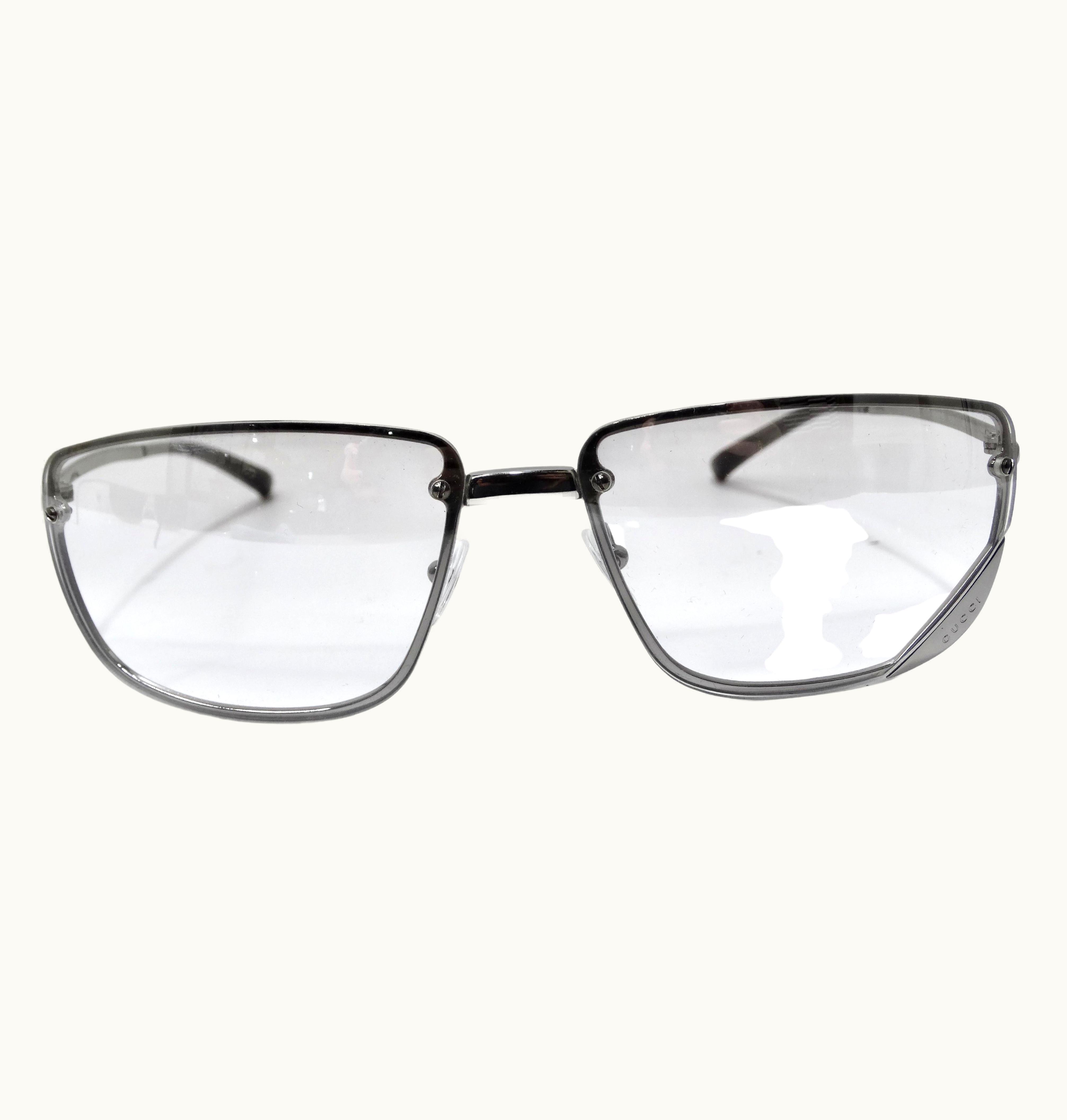 Gucci Vintage 1990' Metal-Framed Square Sunglasses