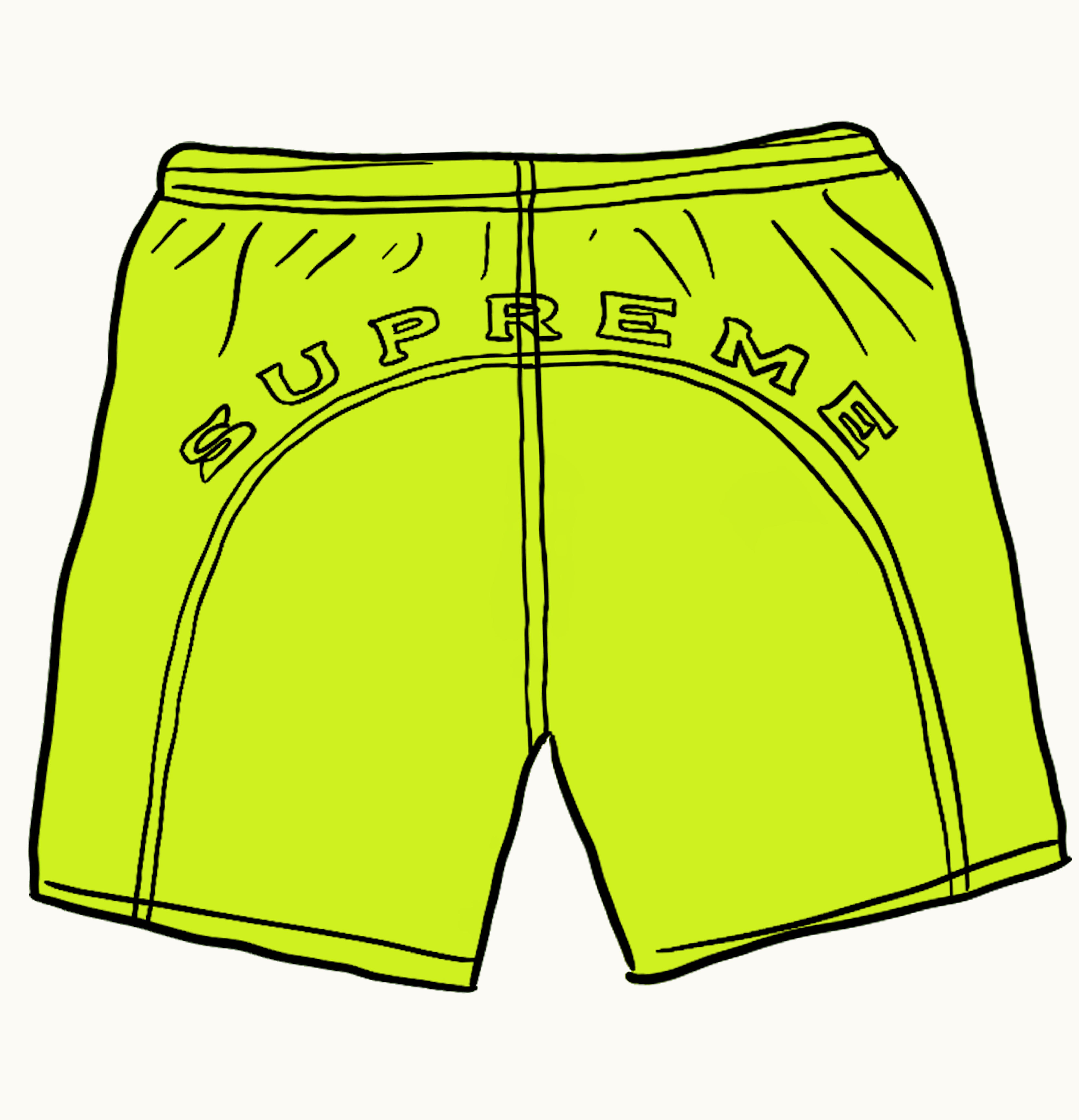 Supreme Supreme Arc Logo Water Short SS20 Lime
