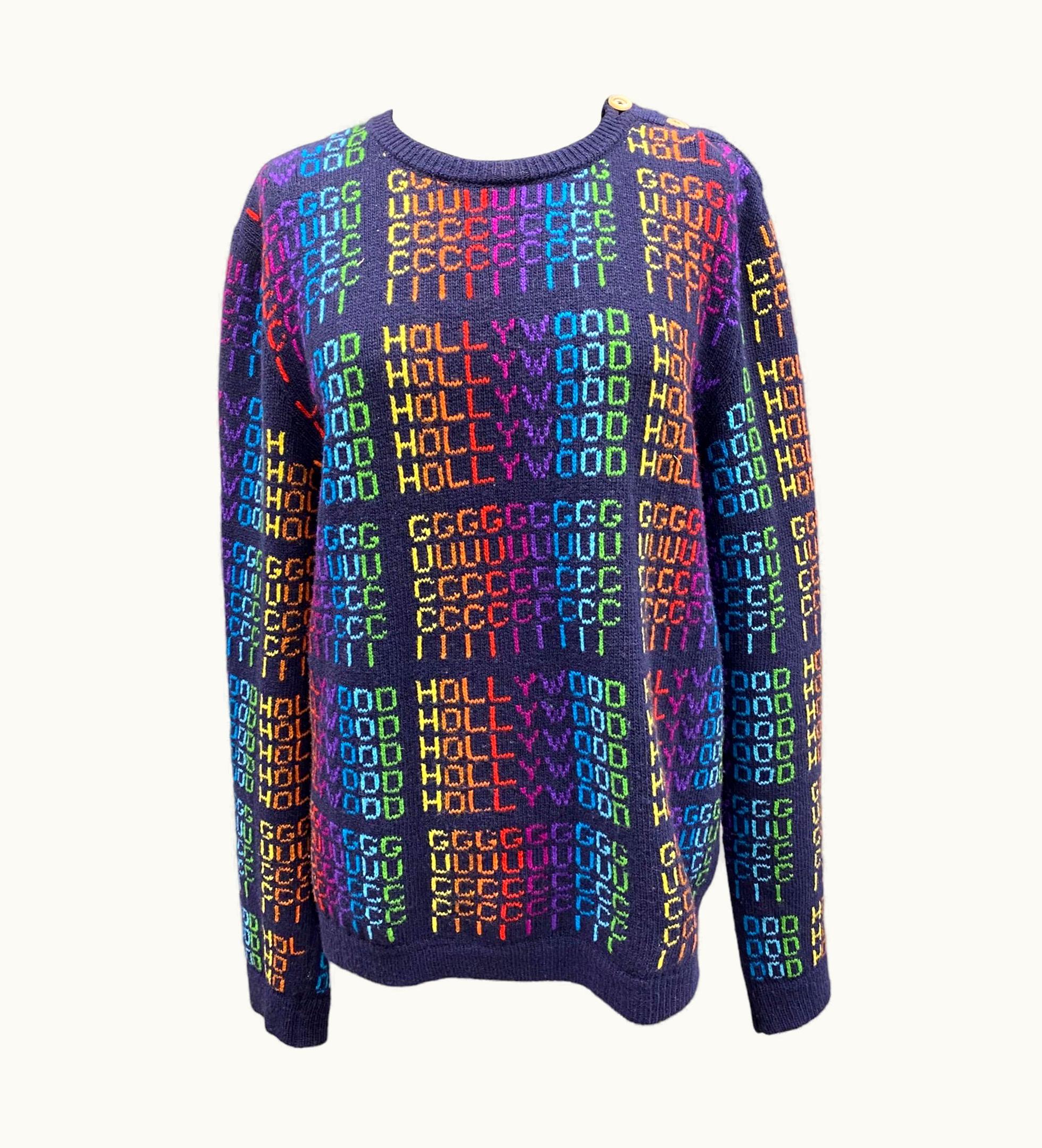 Gucci Hollywood Blue Sweater Multicolor