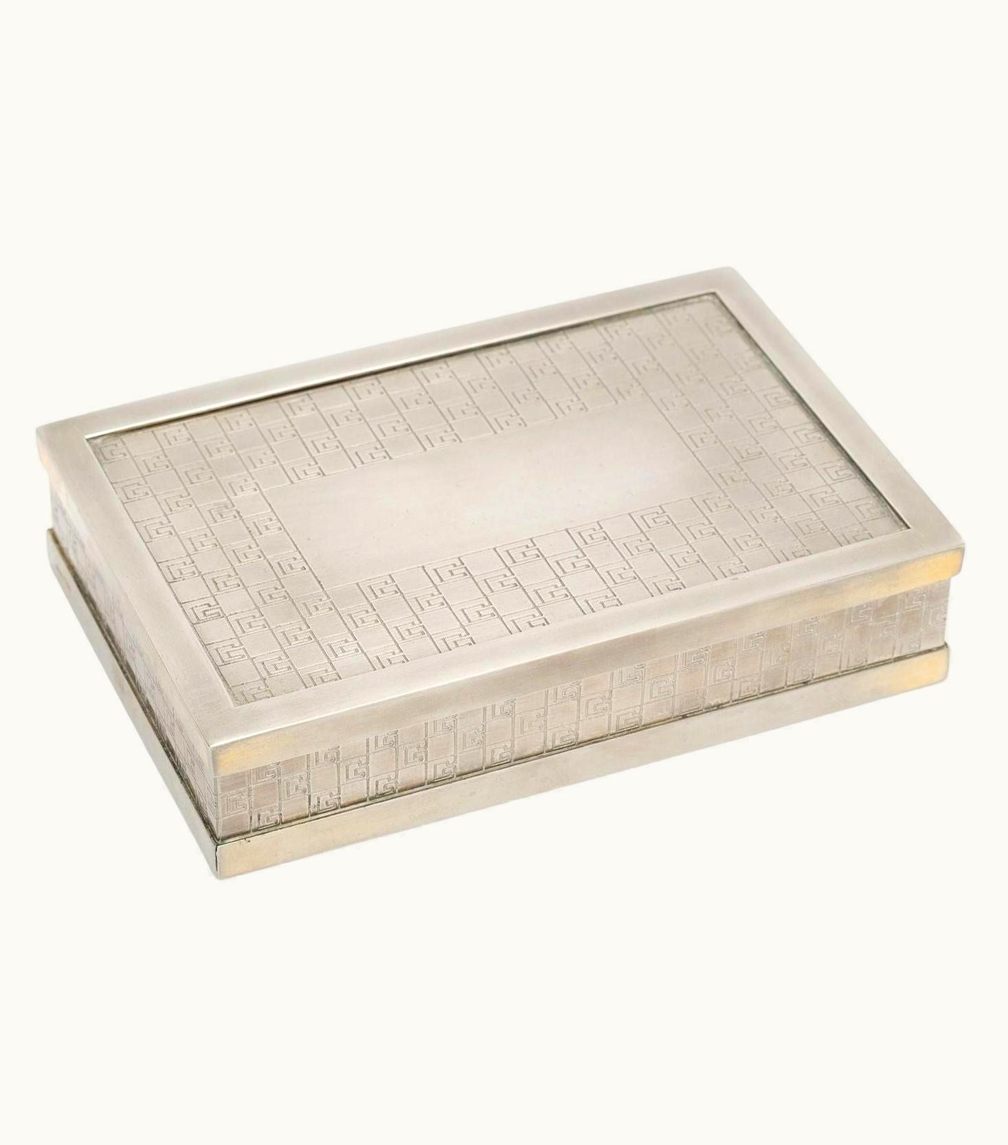 Gucci Vintage Steel Jewelry/Cigar Box