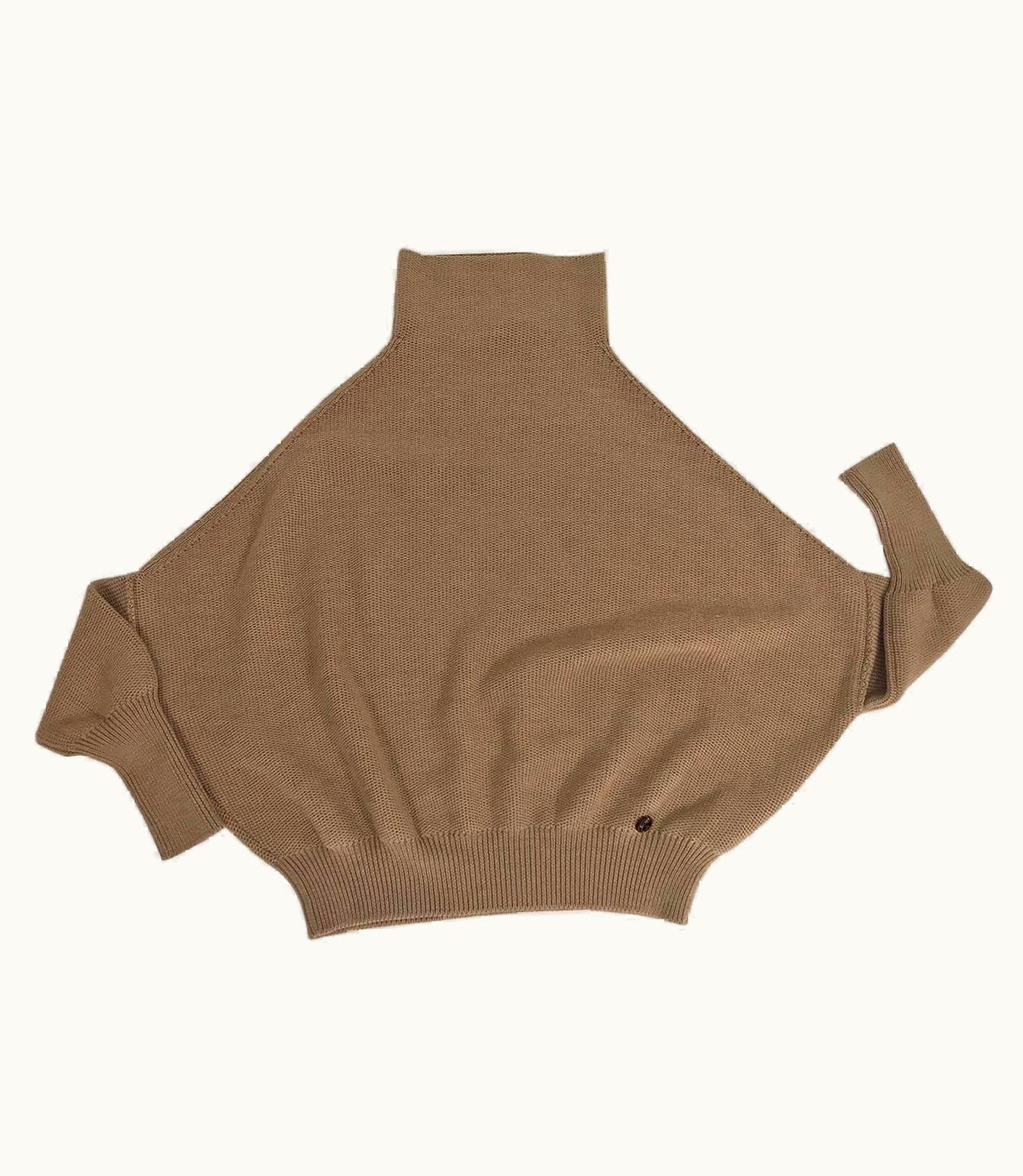 Gucci Tan Wool Oversize Turtleneck Sweater