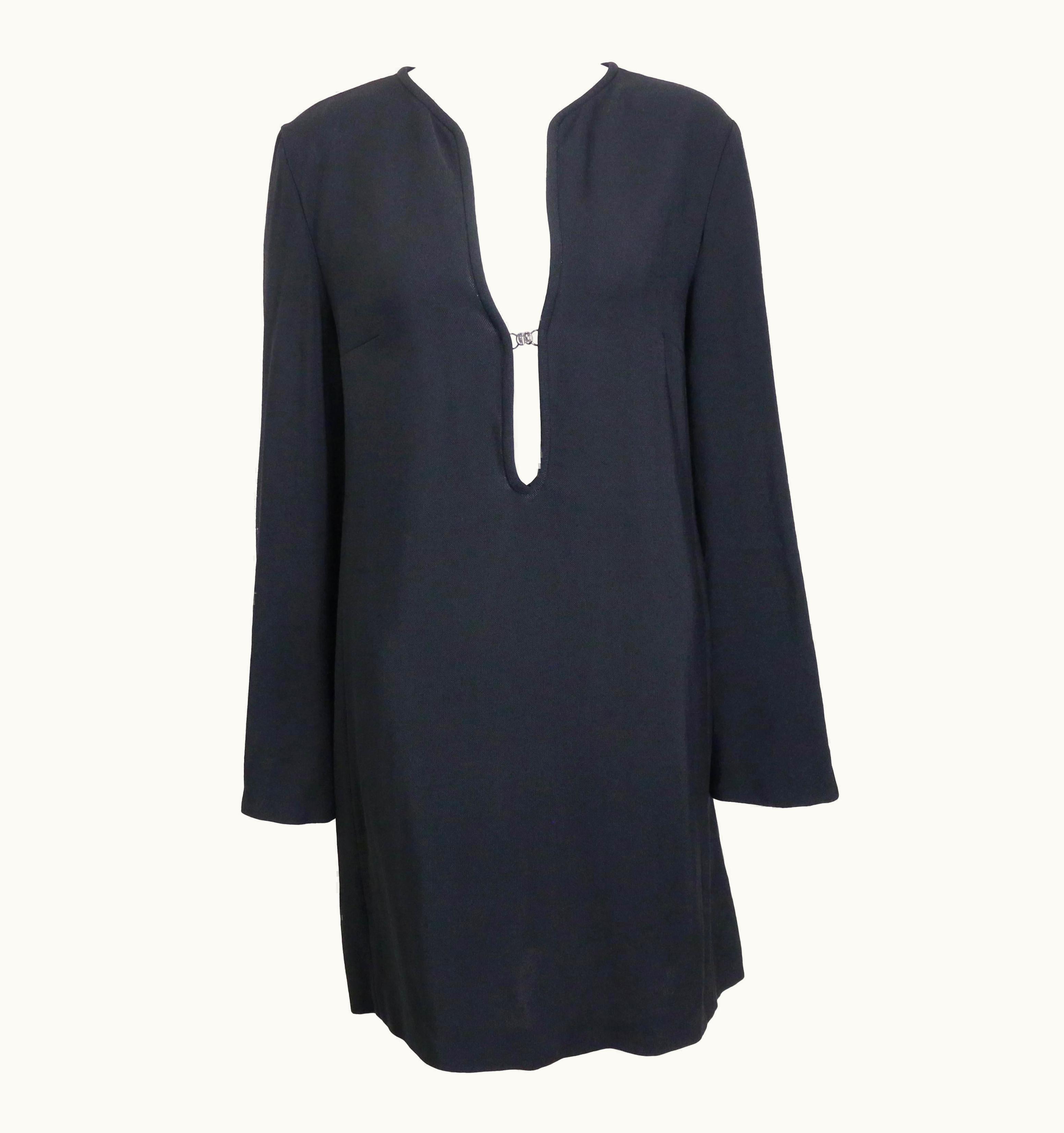 Gucci By Tom Ford Black Tunic Dress
