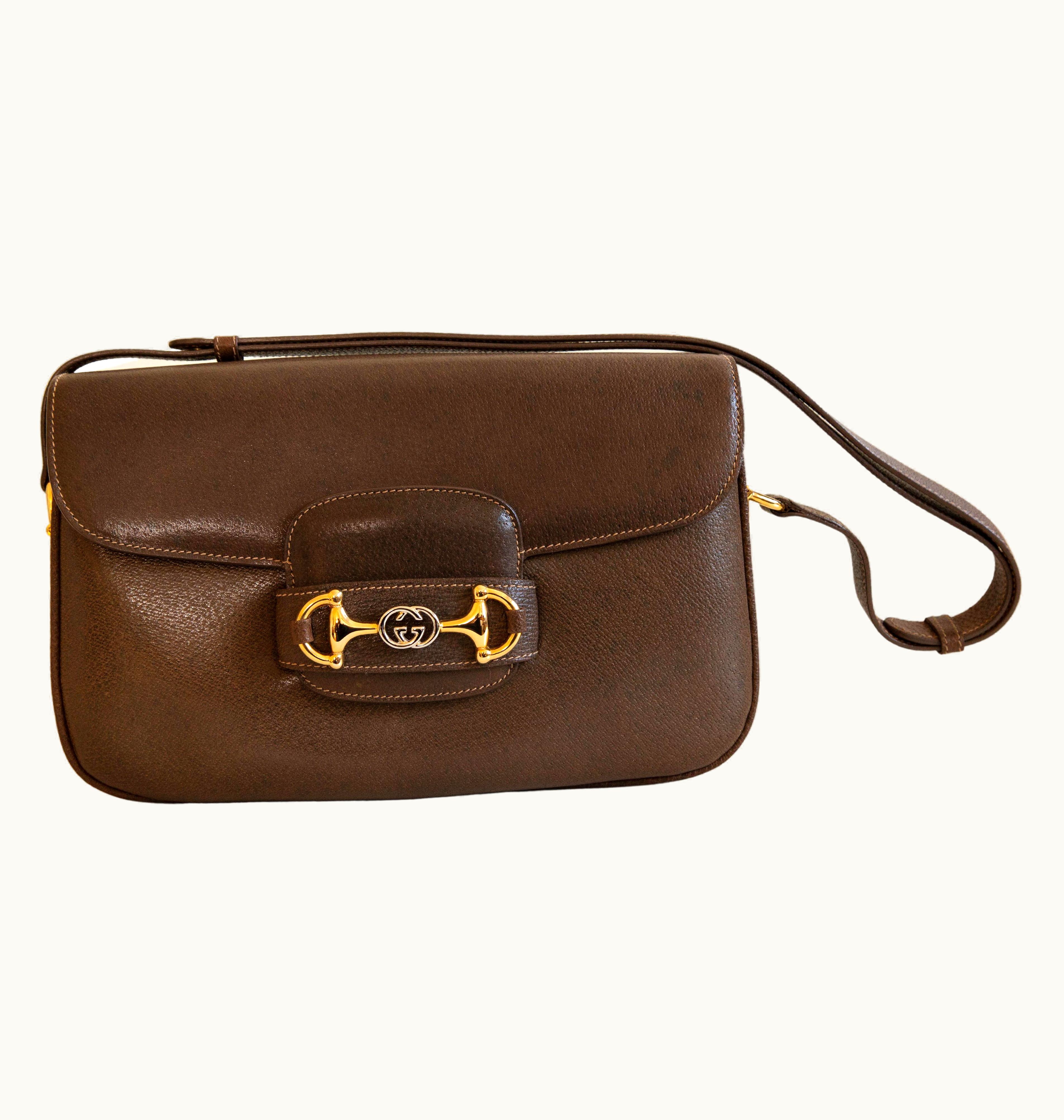 Gucci Horsebit 1955 Vintage Brown Shoulder Bag