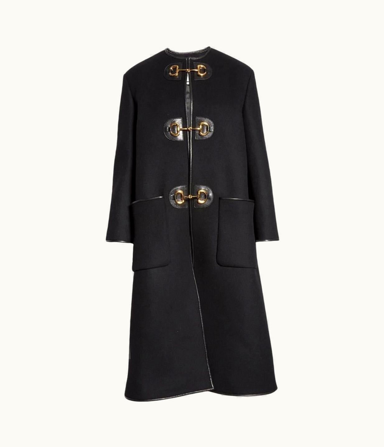 Gucci Horsebit Toggle Wool Military Coat