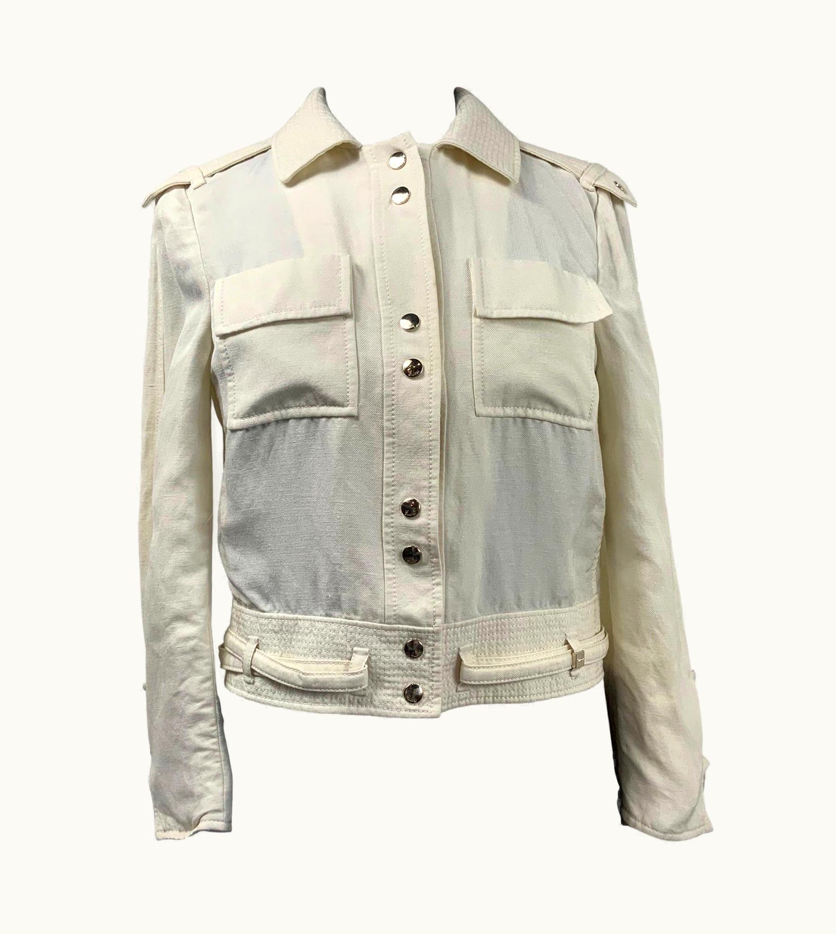 Gucci 2006 Linen And Silk Vintage Jacket