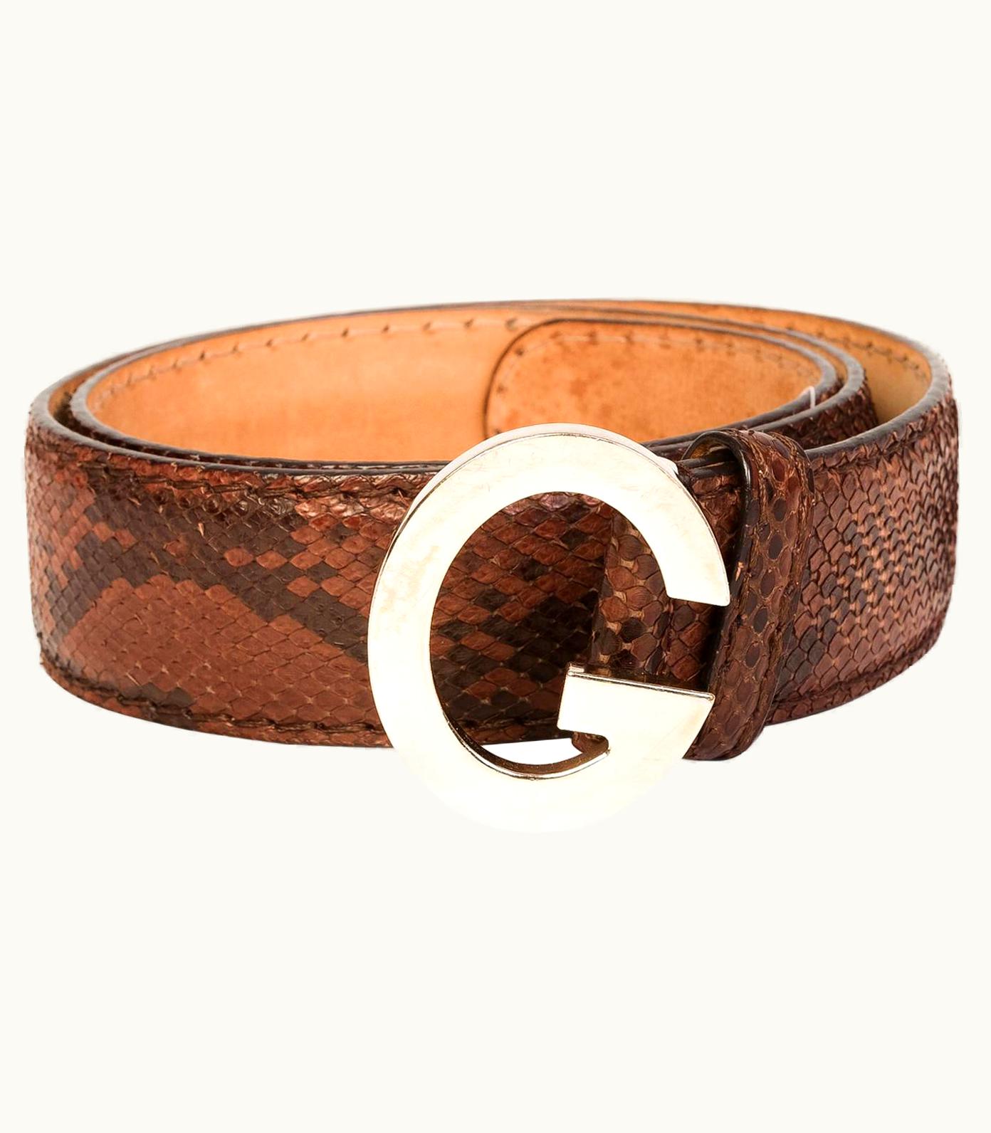 Gucci Vintage Python Belt ()