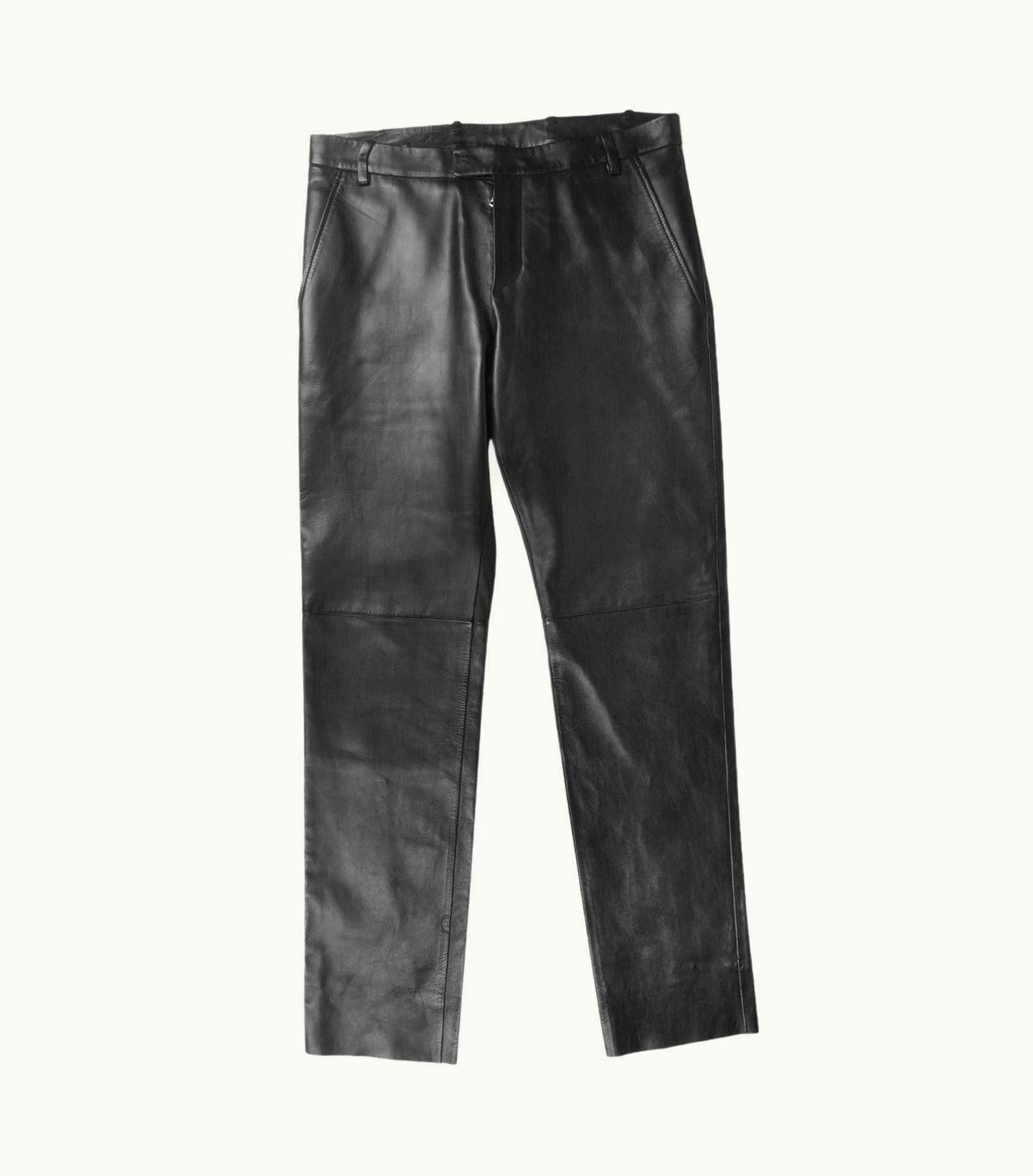 Gucci Leather Men Pants 8it (w32)