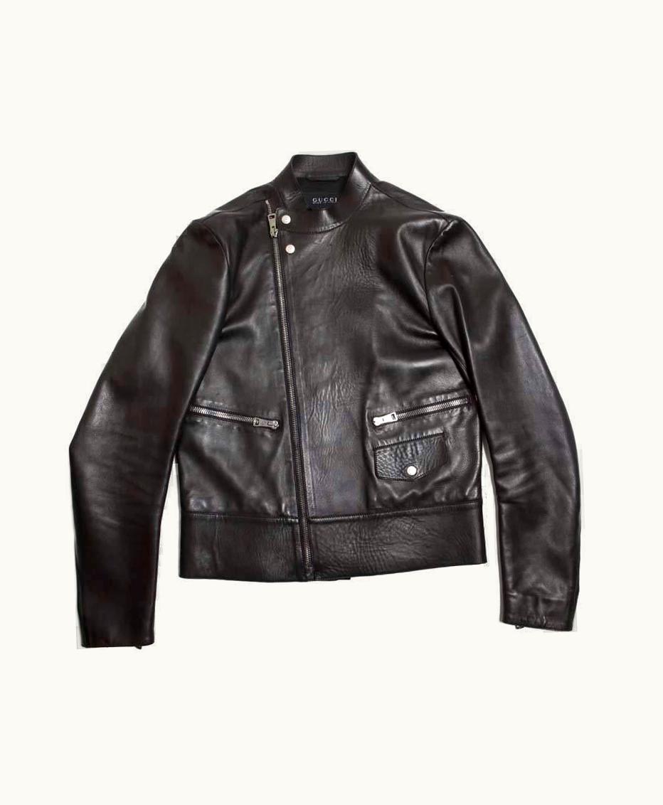 Gucci Black Smooth Leather Perfecto 8it