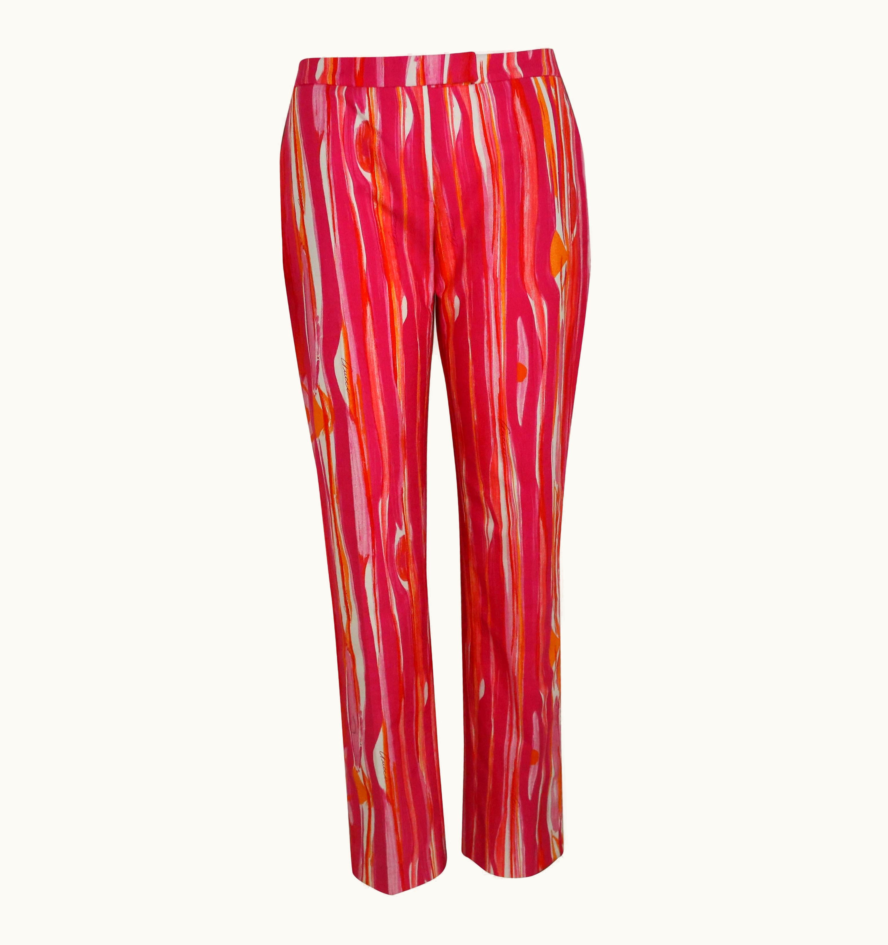 Gucci Tom Ford For Gucci Colour Printed Pants