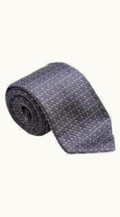 Gucci Grey & Pink Woven Check Silk Tie