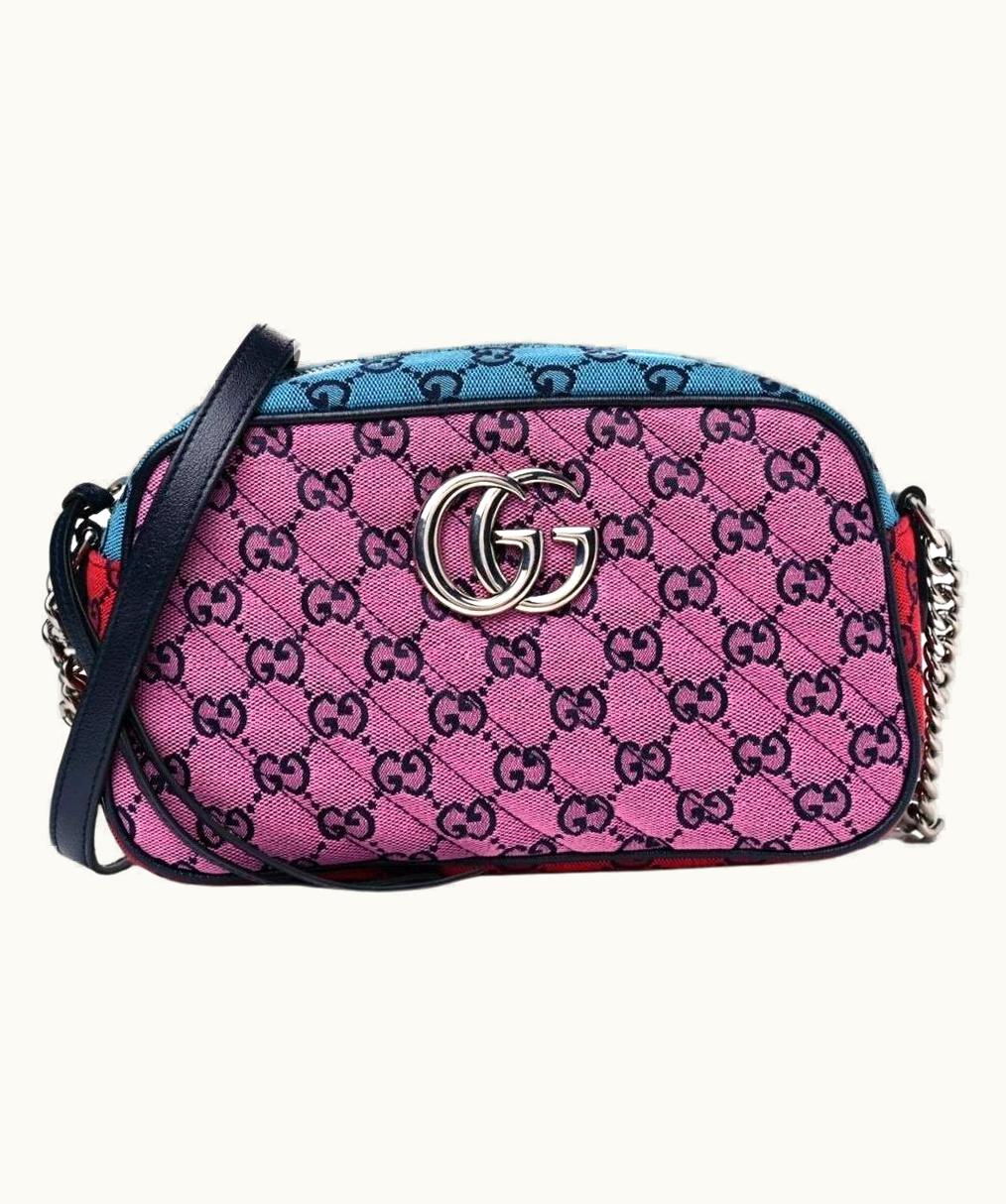 Gucci Multicolor Gg Marmont Chain Shoulder Bag