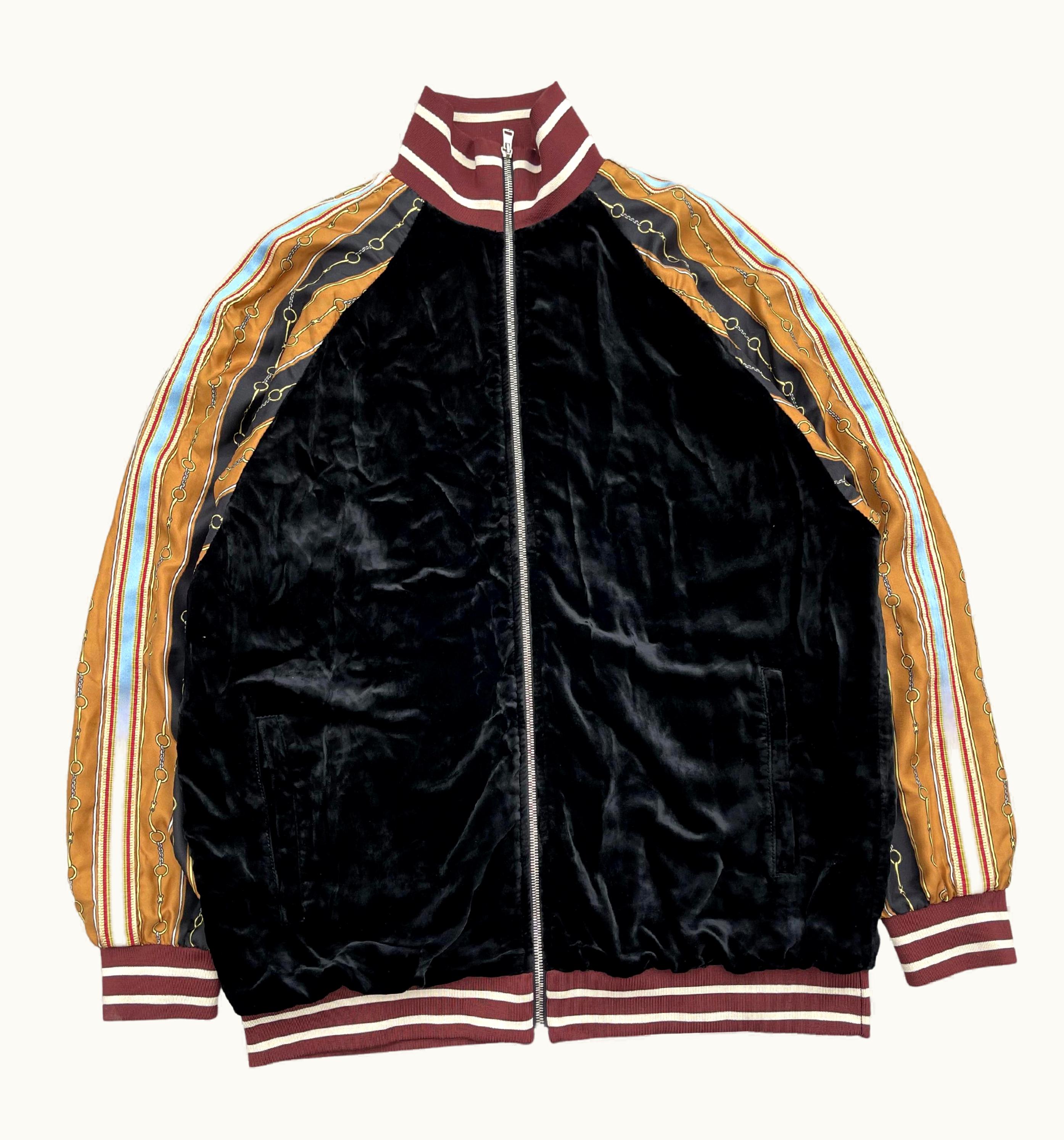 Gucci Velour Horsebit Track Jacket, Autumn Winter