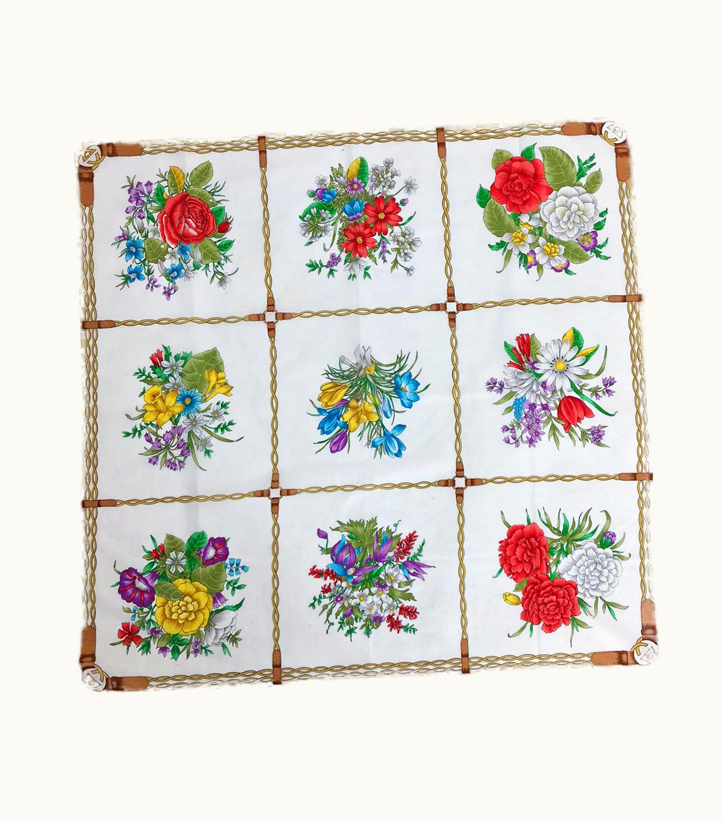 Gucci Floral Cotton Scarf