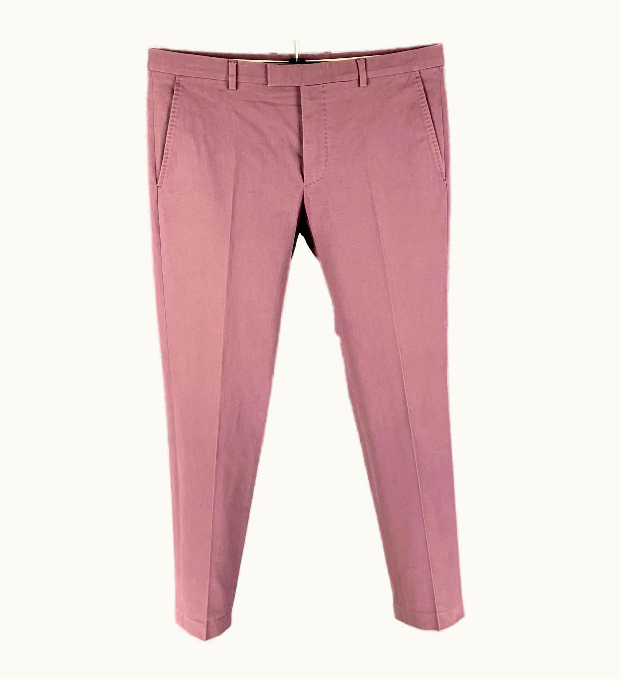 Gucci Purple Flat Front Casual Pants