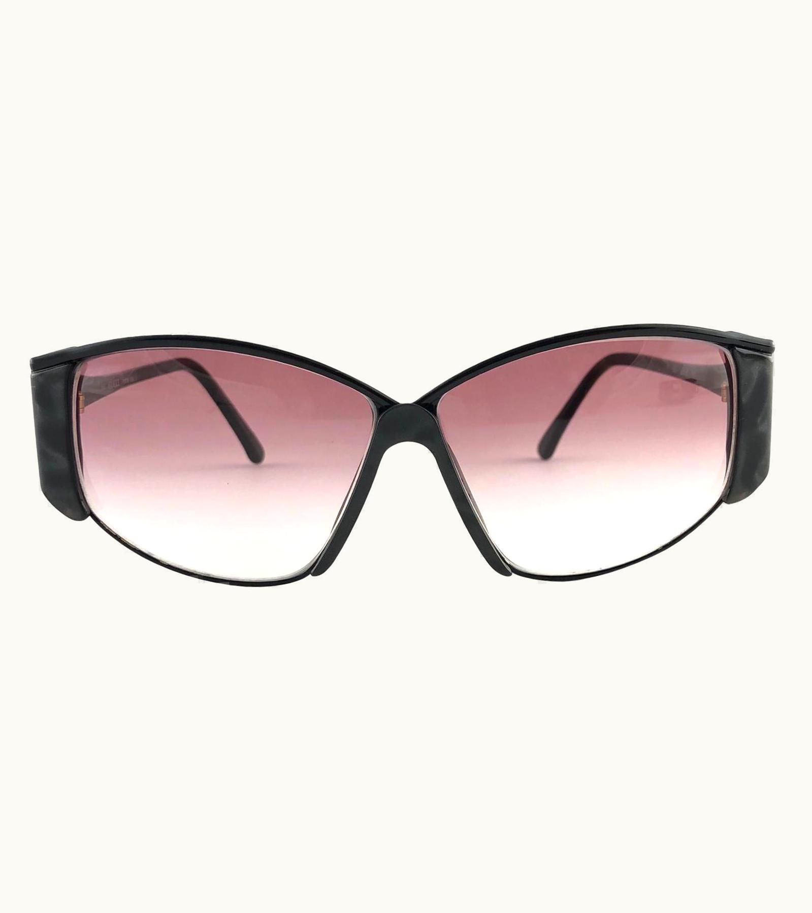 Gucci Vintage Gucci 2308 Black Cat Eye Sunglasses 1980' Made In Italy