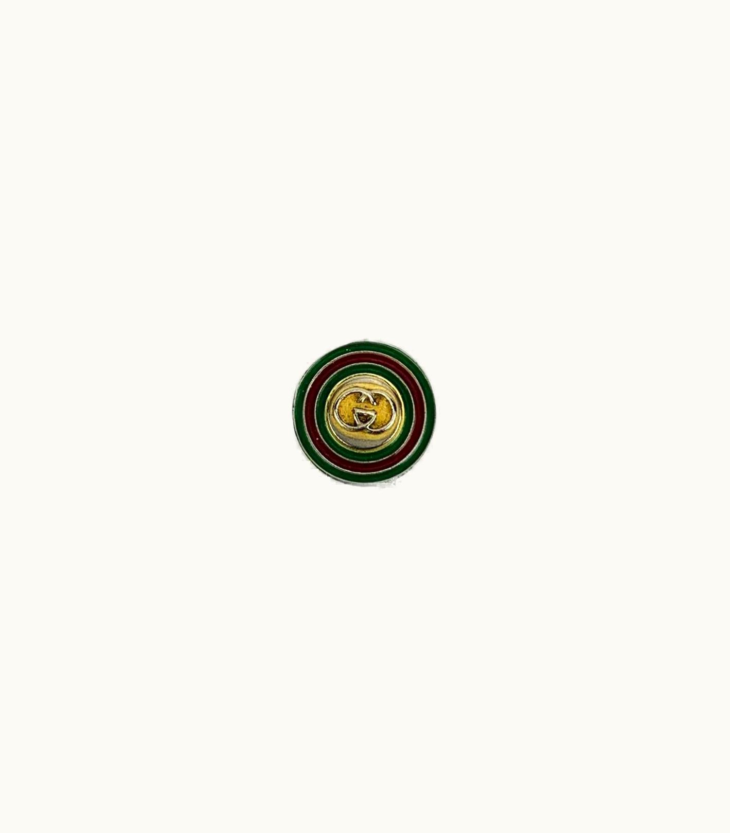 Gucci Vintage Gg Logo Double Keyring Key Ring With Box