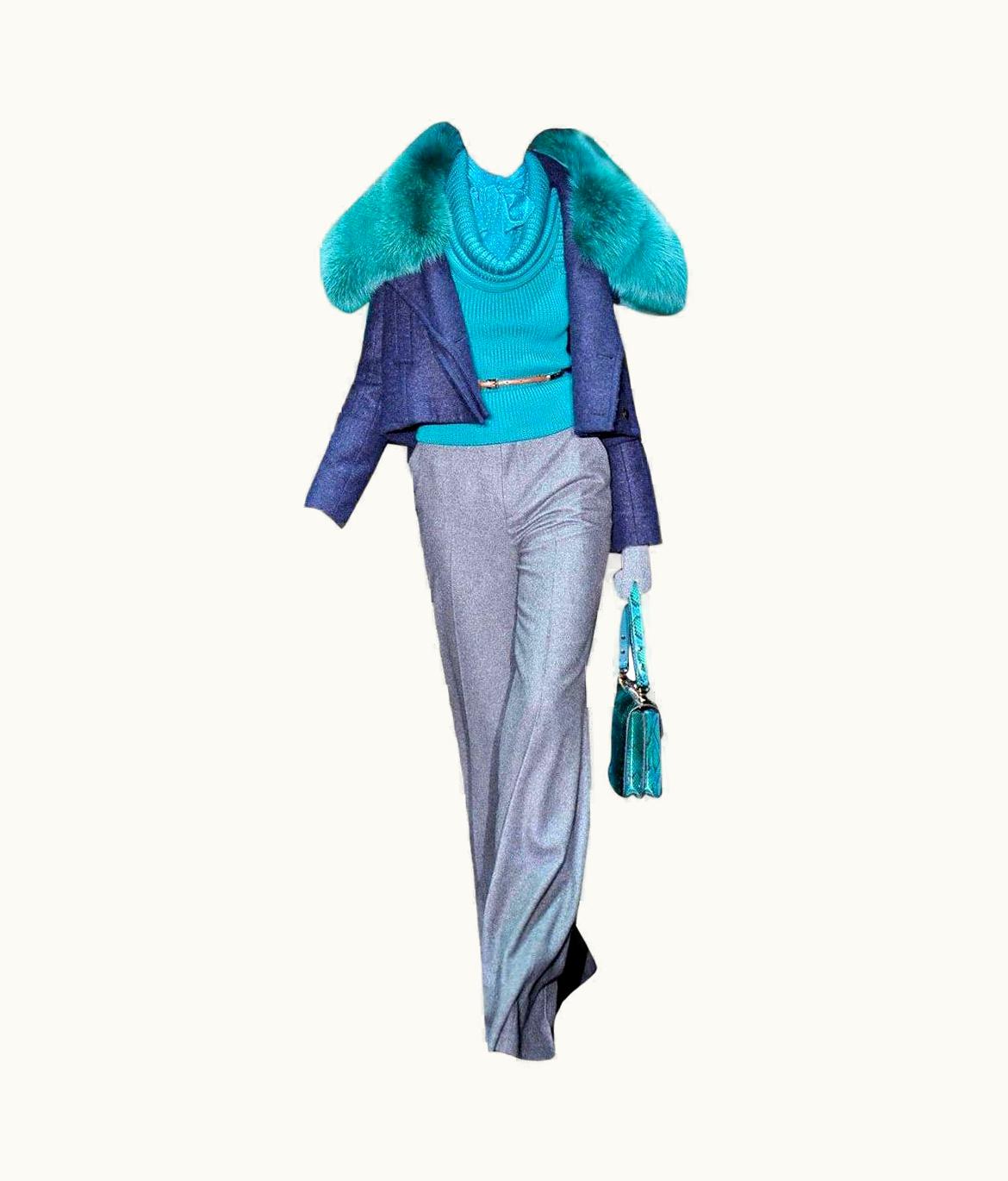 Gucci 90th Anniversary Wool & Cashmere Runway Pants AW