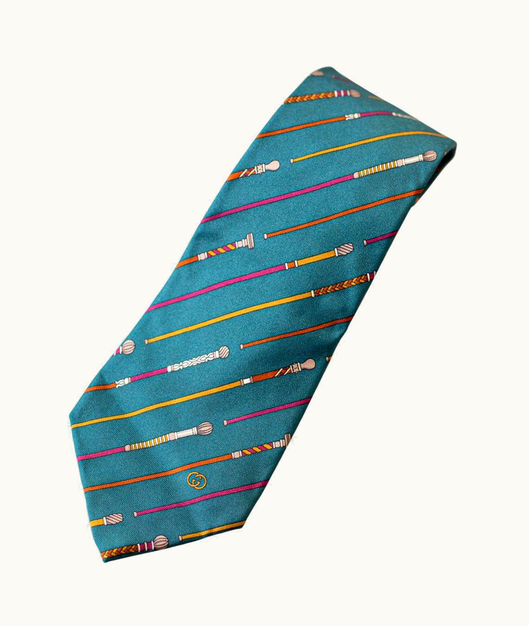 Gucci Vintage Gucci All-silk Tie With Canes