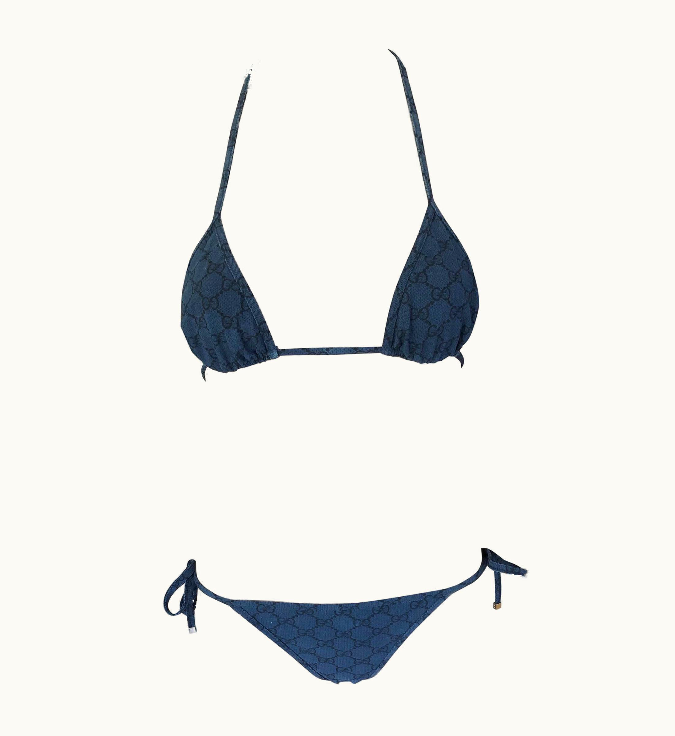 Gucci Gucci Monogram Gg Logo Two-Piece Bikini Set Swimwear